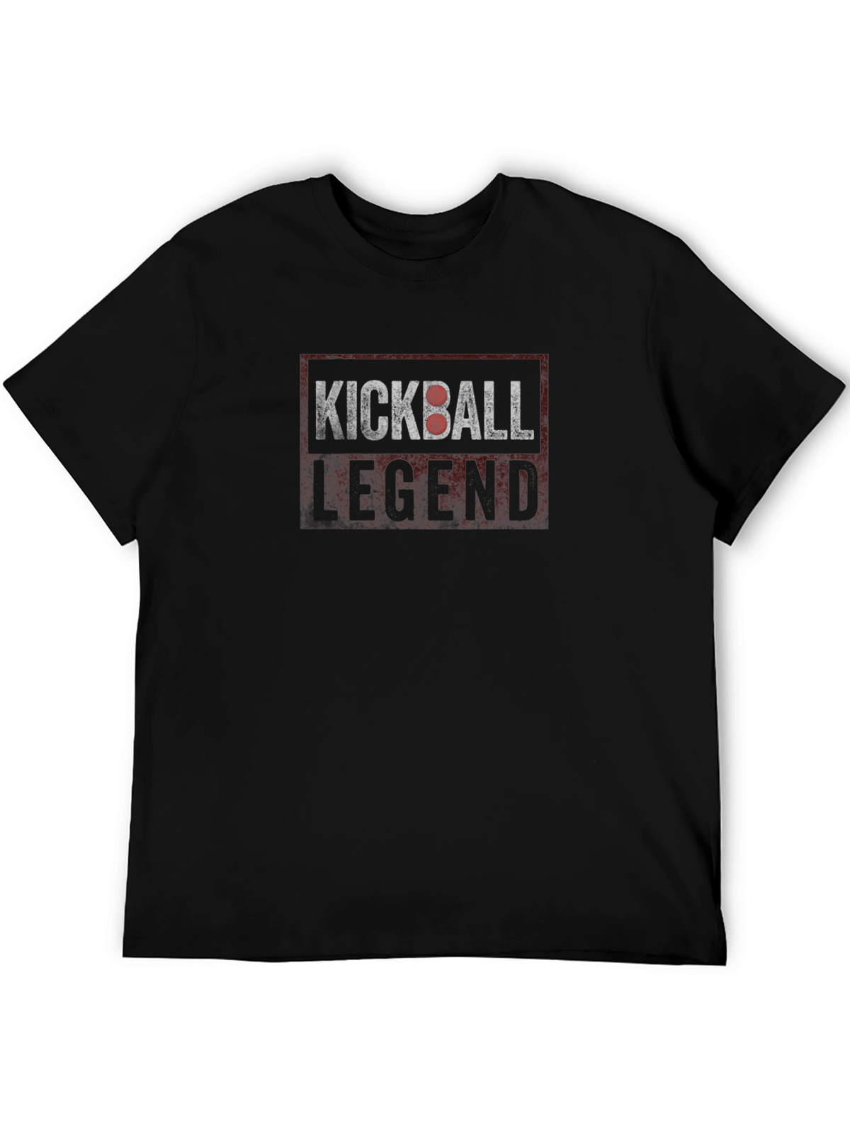 Kickball Legend Graphic Tee - Black Cotton T-Shirt