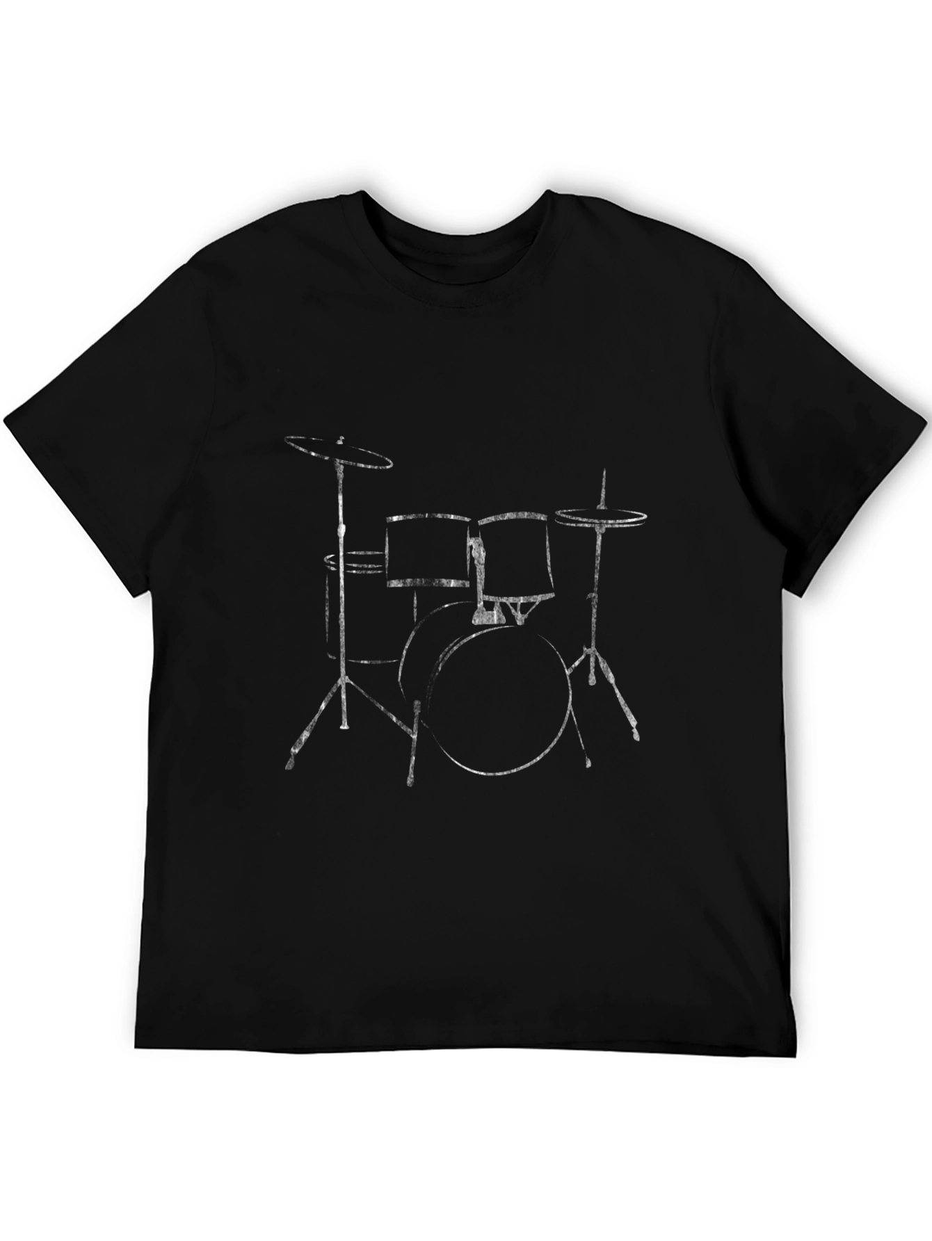 Drum Set Graphic Tee - Black