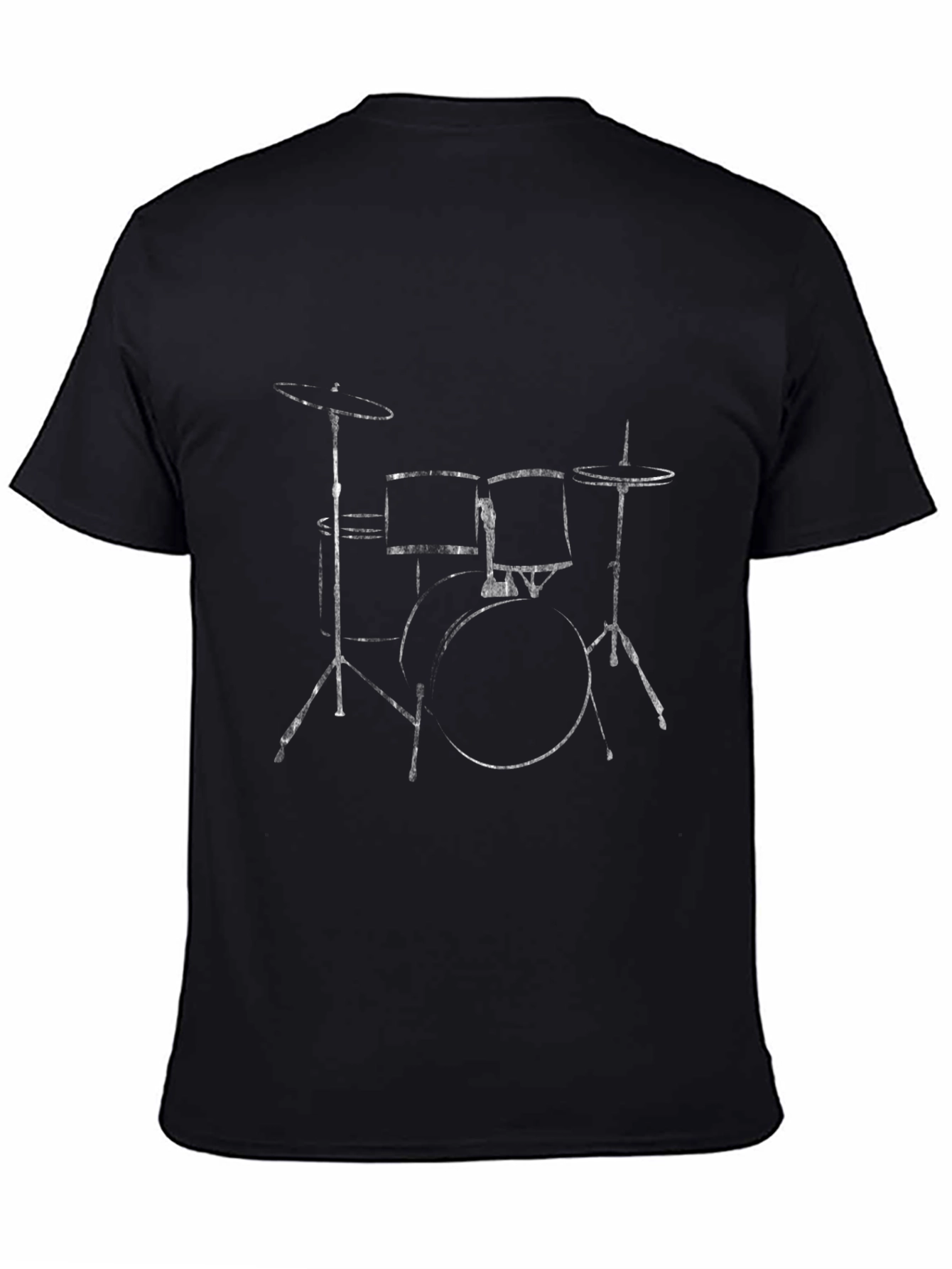 Drum Set Graphic Tee - Black