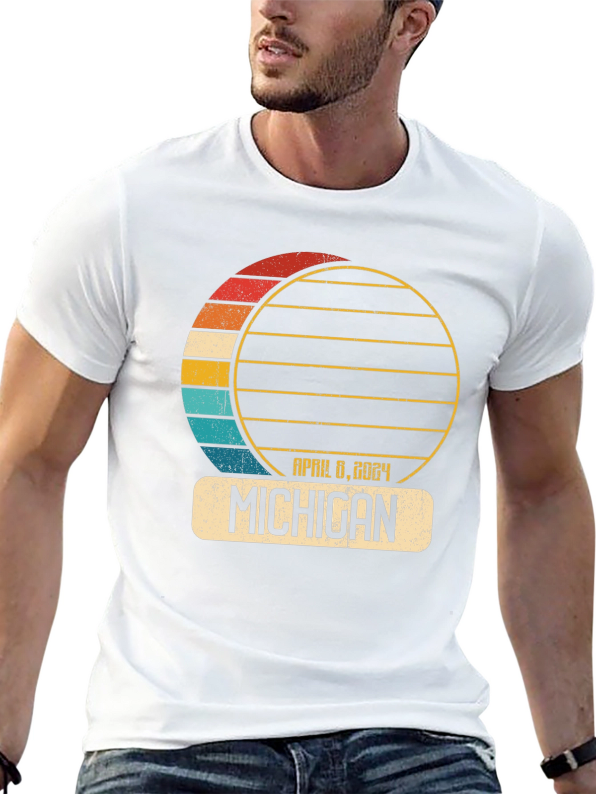 Michigan April 8 2024 Eclipse T-Shirt