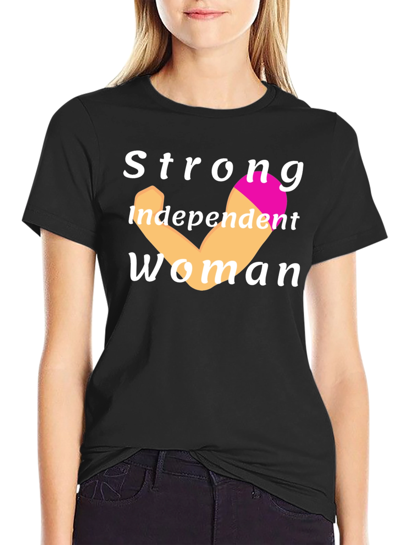 Strong Independent Woman Black T-Shirt