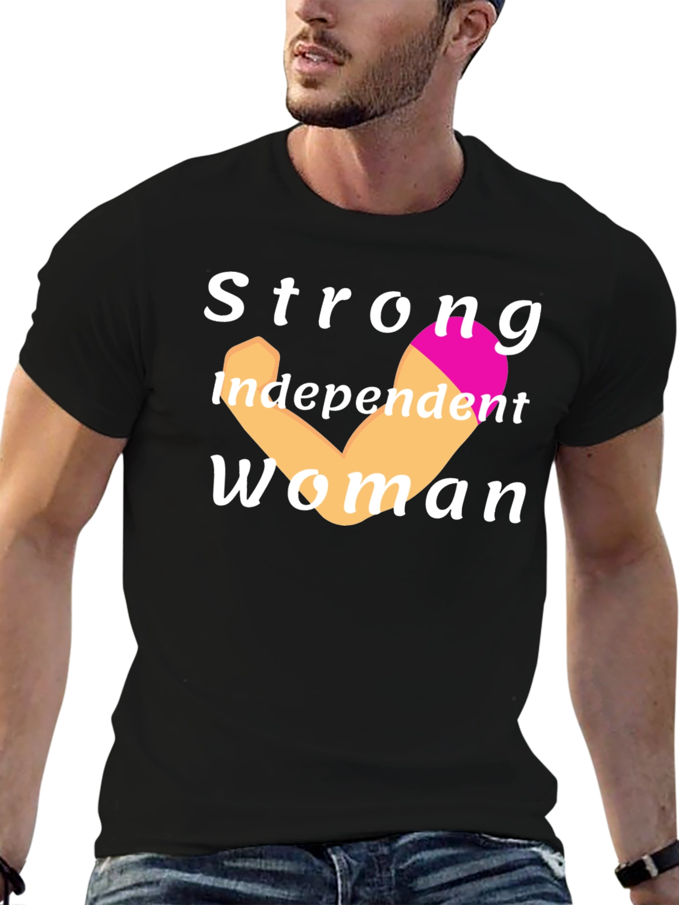 Strong Independent Woman Black T-Shirt