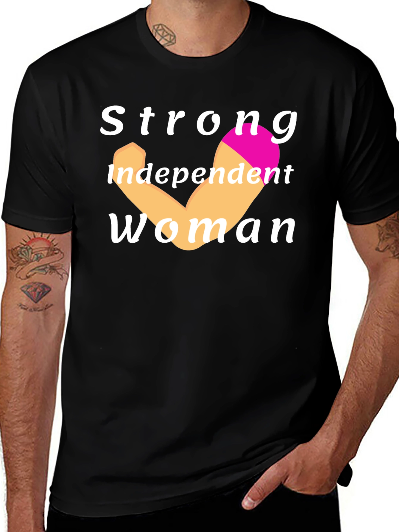 Strong Independent Woman Black T-Shirt