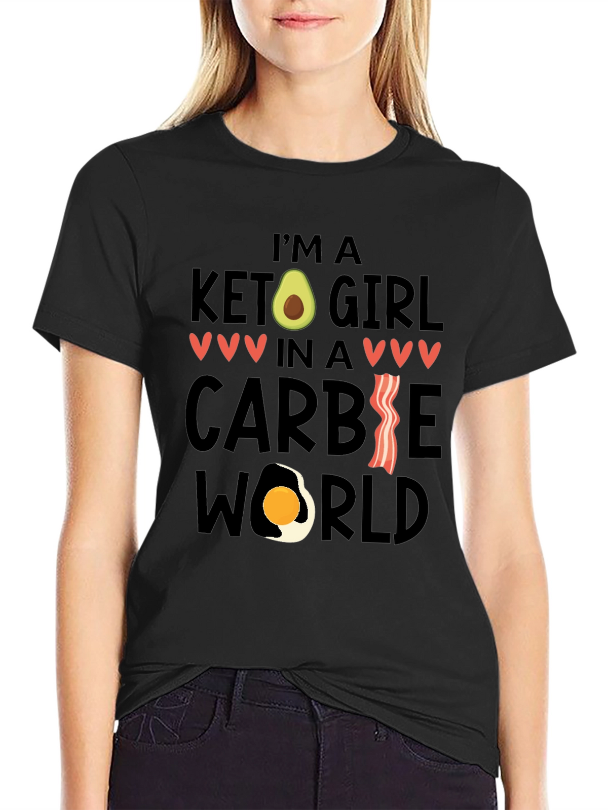 Keto Girl in a Carbie World T-Shirt