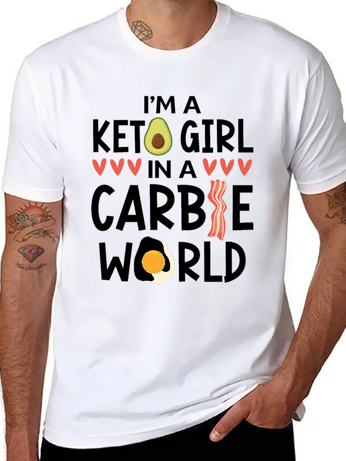 Keto Girl in a Carbie World T-Shirt