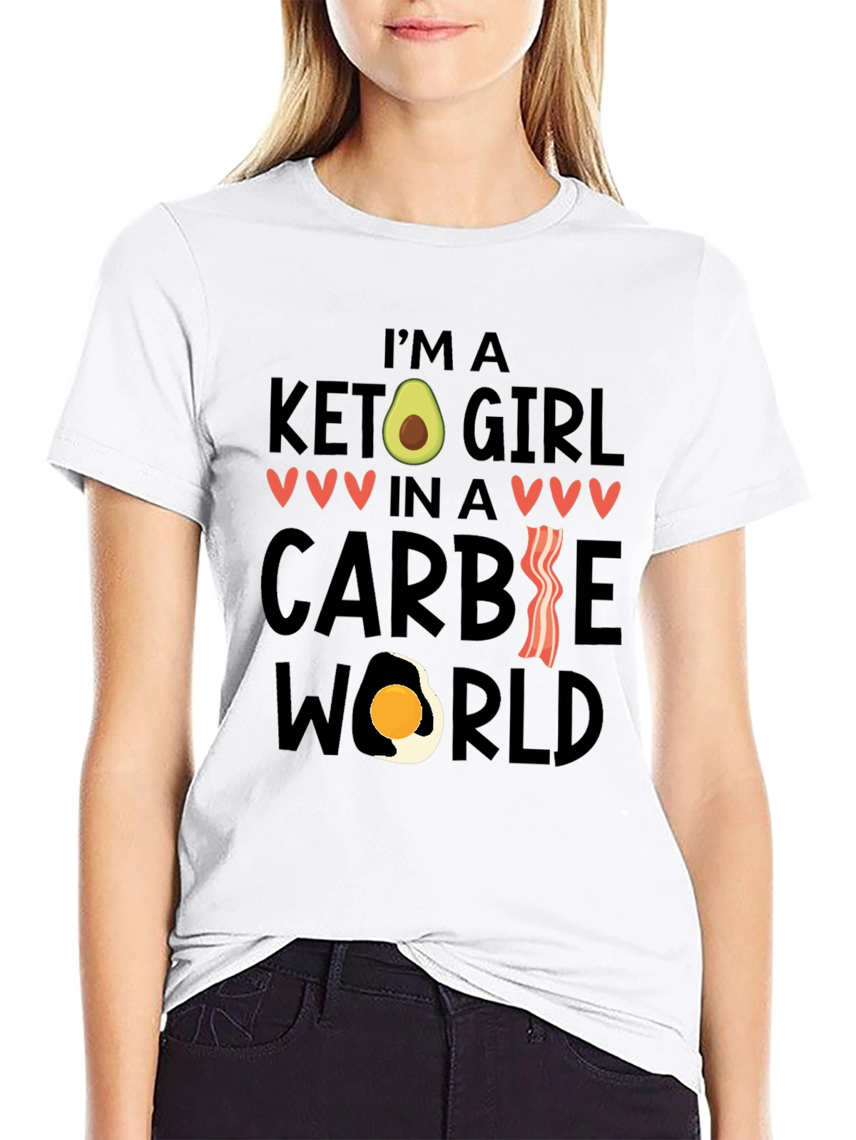 Keto Girl in a Carbie World T-Shirt