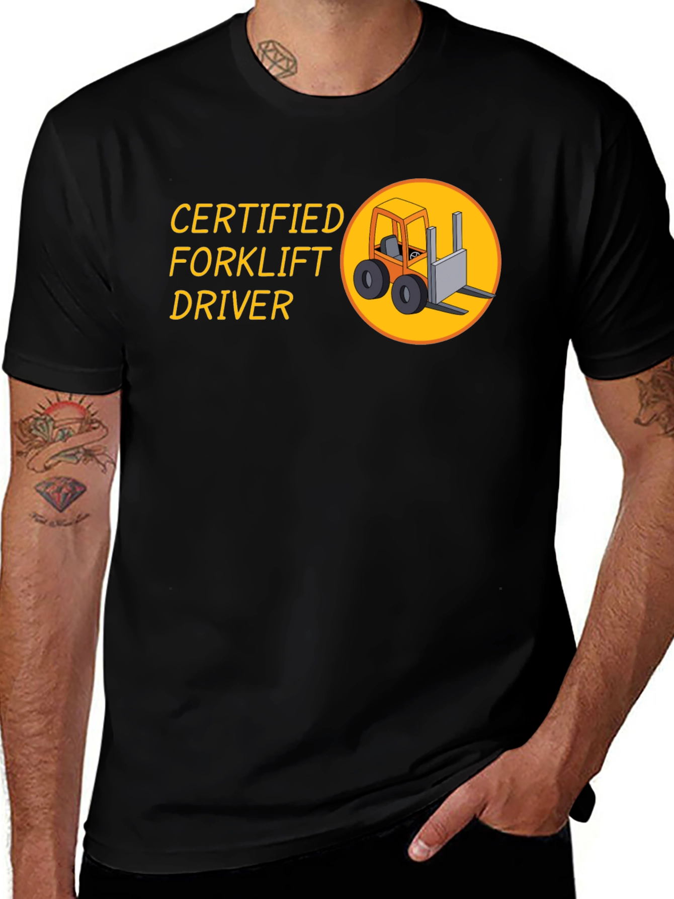 Certified Forklift Driver Graphic T-Shirt