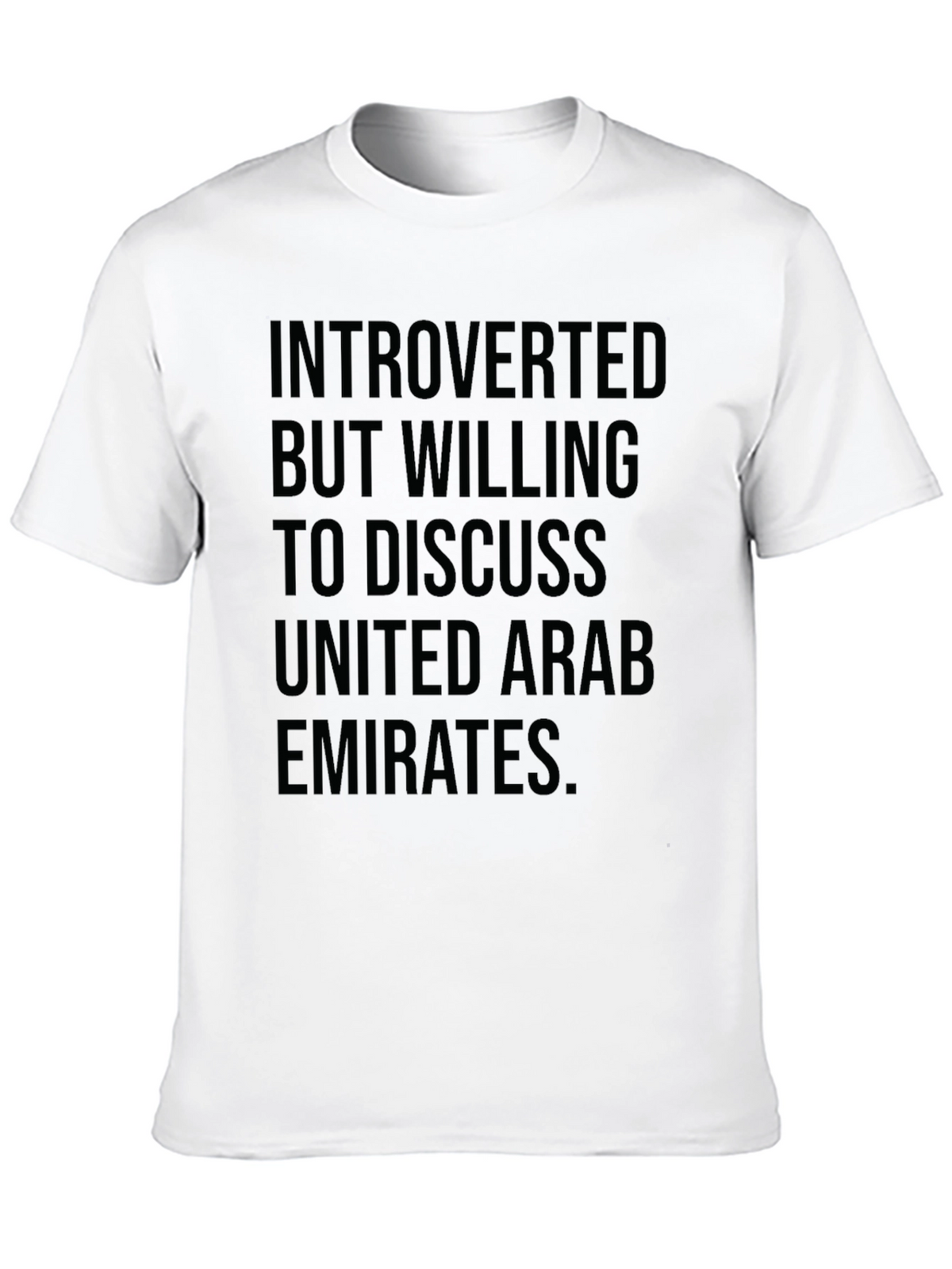 Introverted But Willing to Discuss UAE T-Shirt