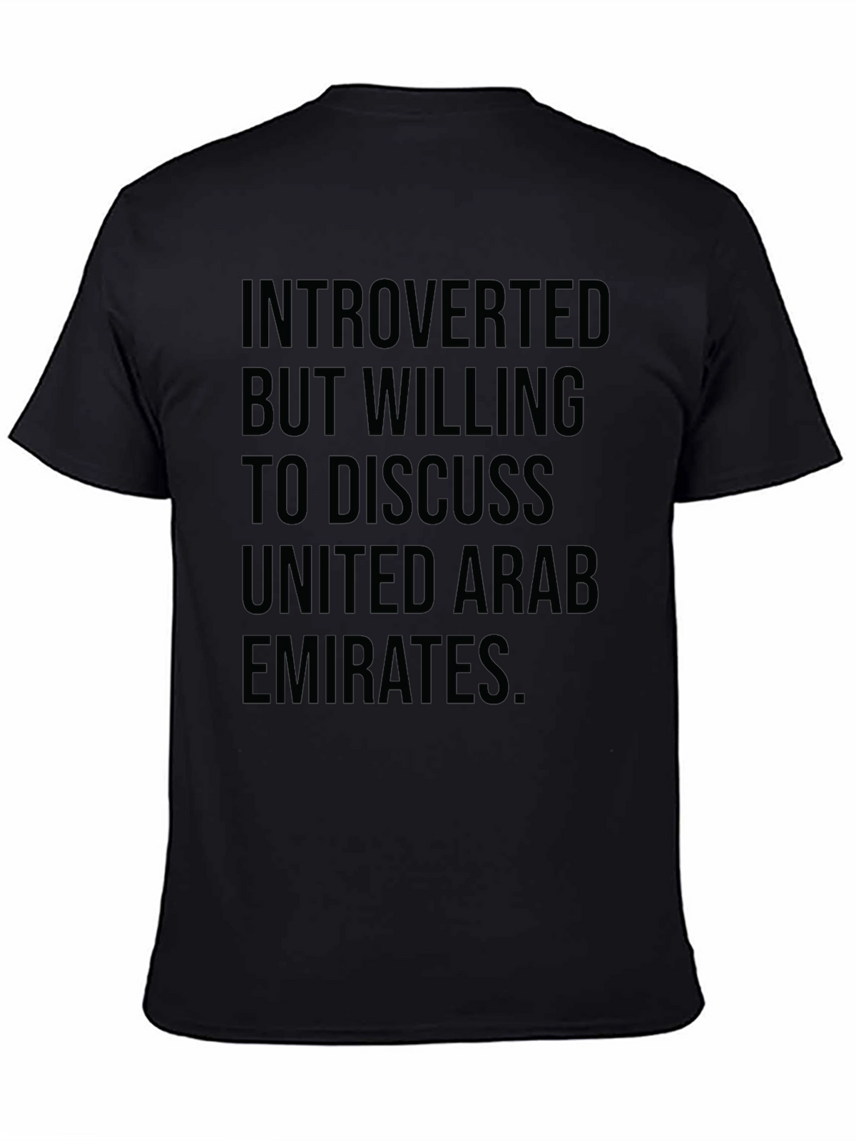 Introverted But Willing to Discuss UAE T-Shirt
