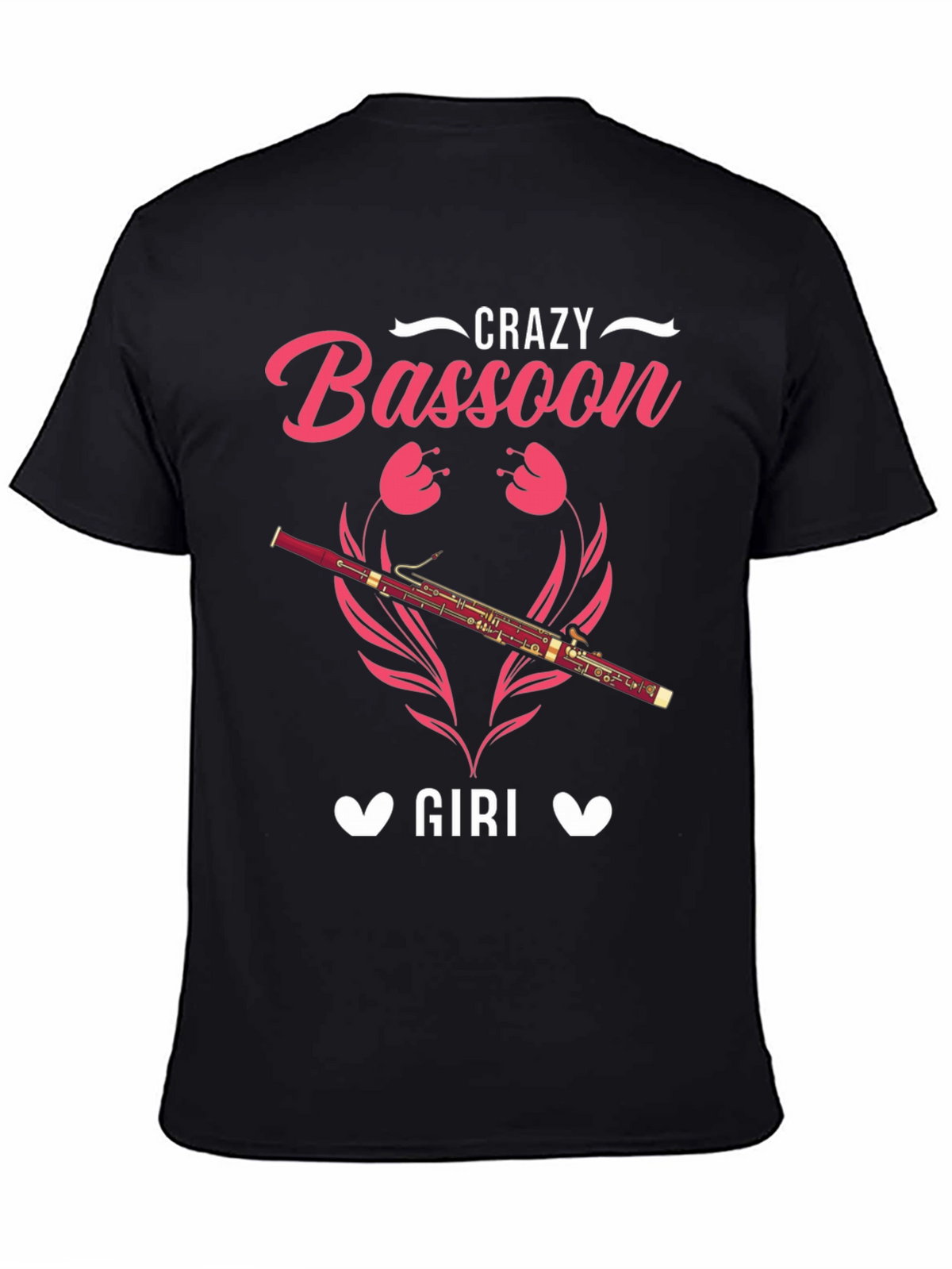 Crazy Bassoon Girl T-Shirt - Music Lover Tee