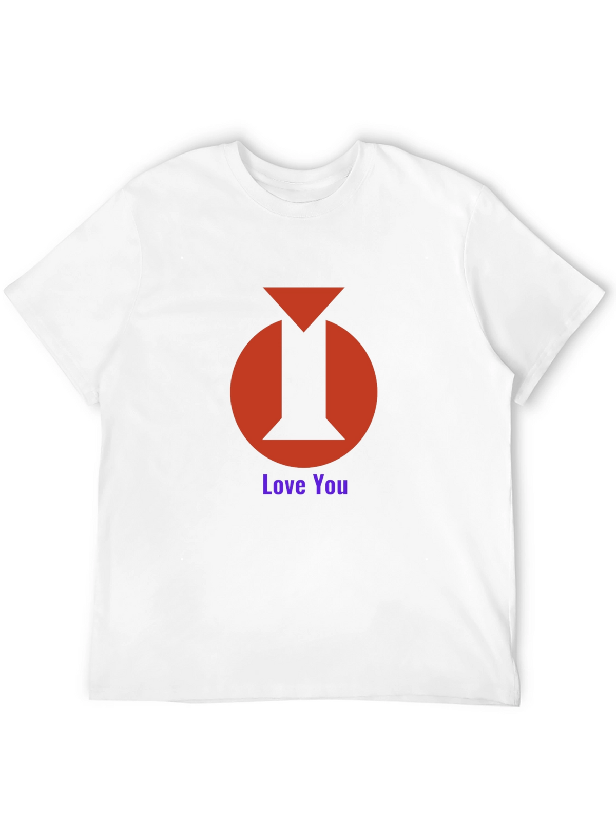 I Heart You Graphic Tee - Black Cotton Blend