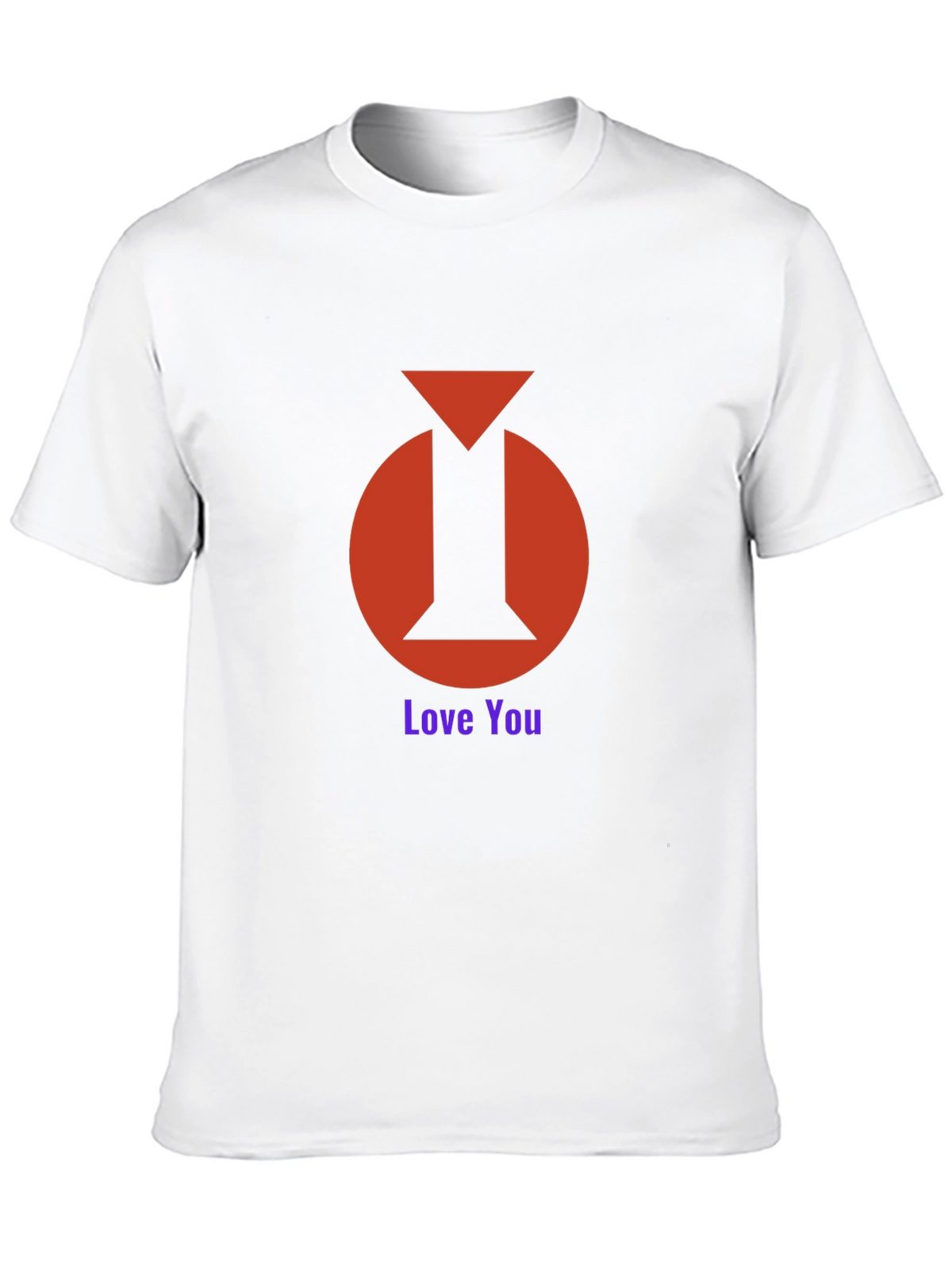 I Heart You Graphic Tee - Black Cotton Blend