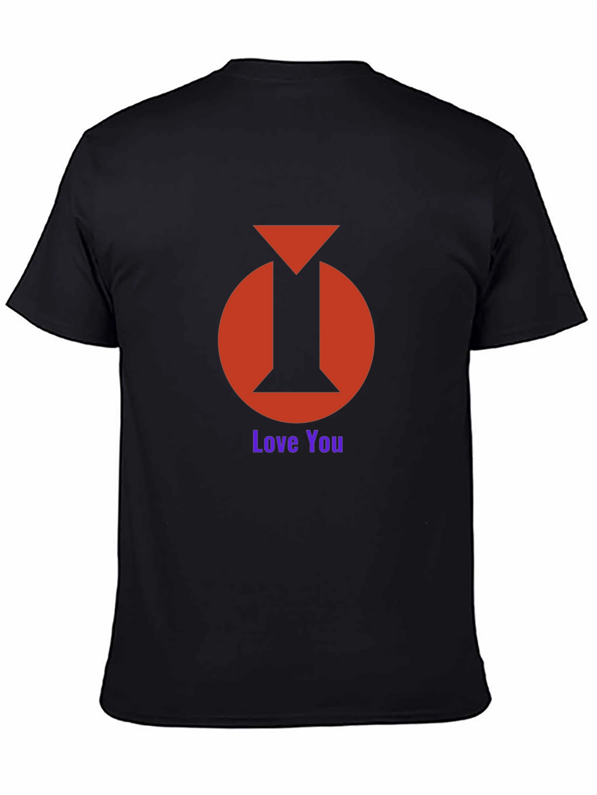 I Heart You Graphic Tee - Black Cotton Blend