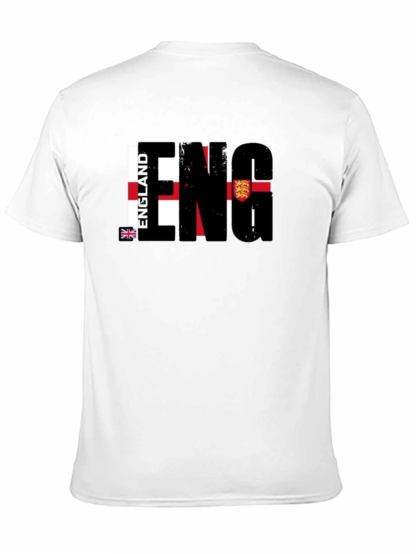 England Flag Graphic T-Shirt - Black