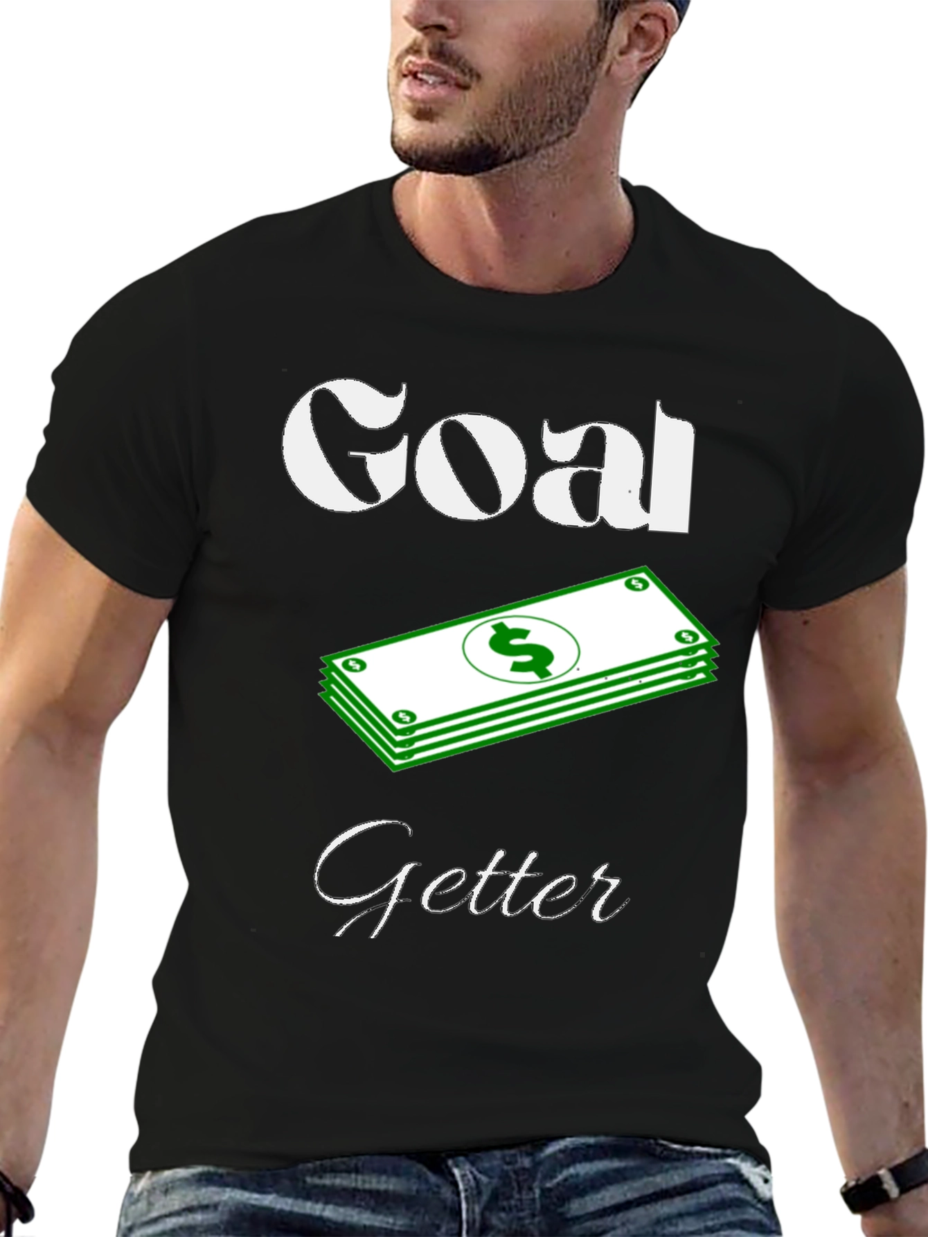 Goal Getter Graphic T-Shirt - Black