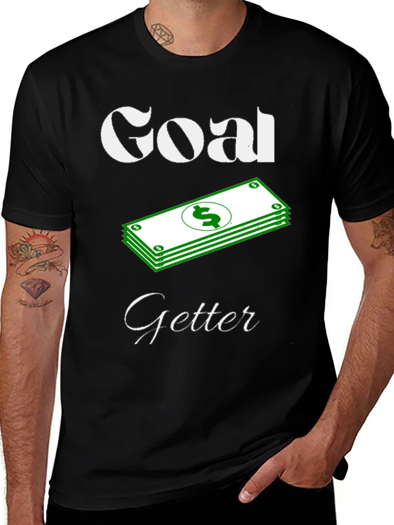 Goal Getter Graphic T-Shirt - Black