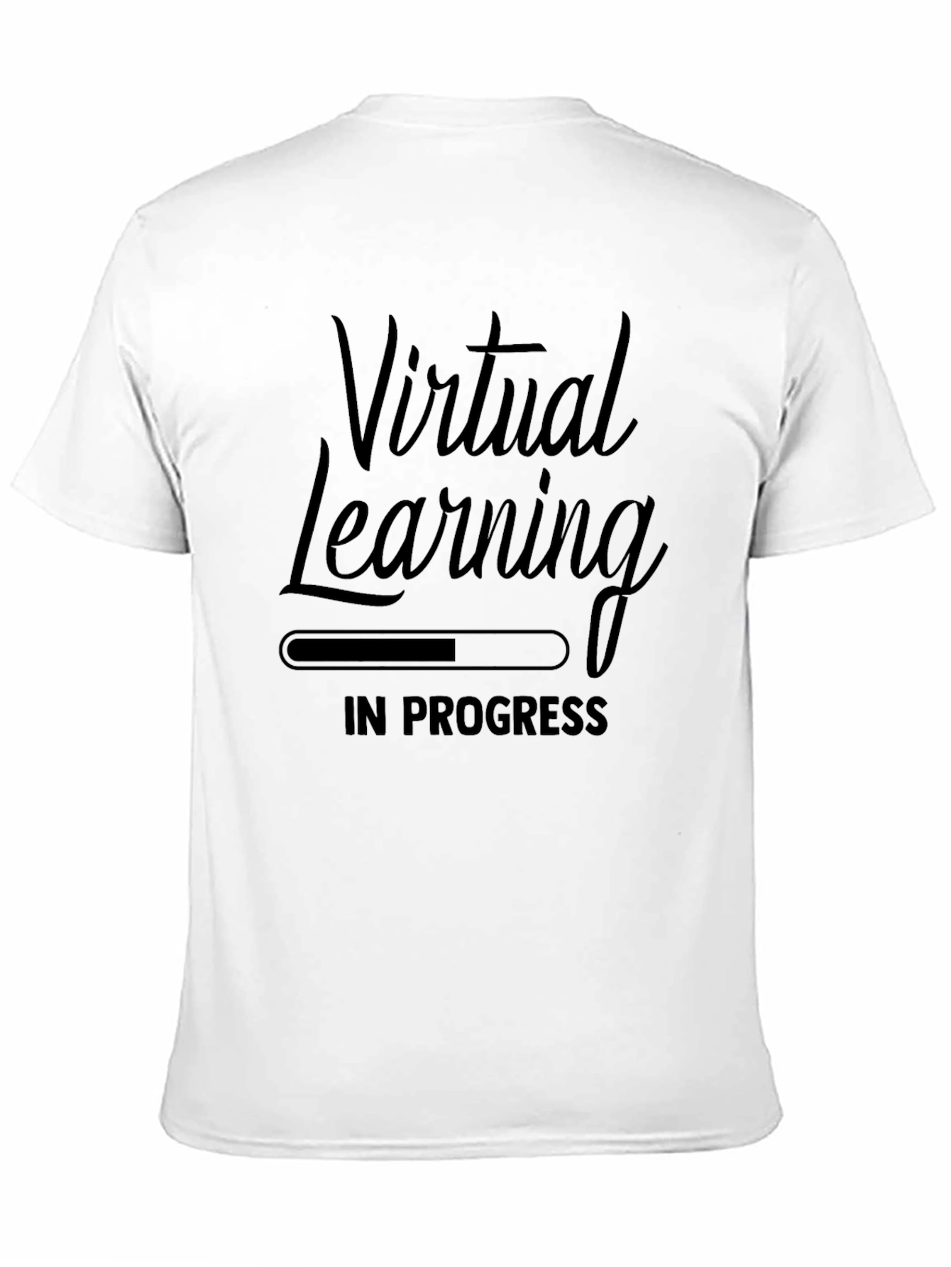 Virtual Learning In Progress Graphic Tee - Black