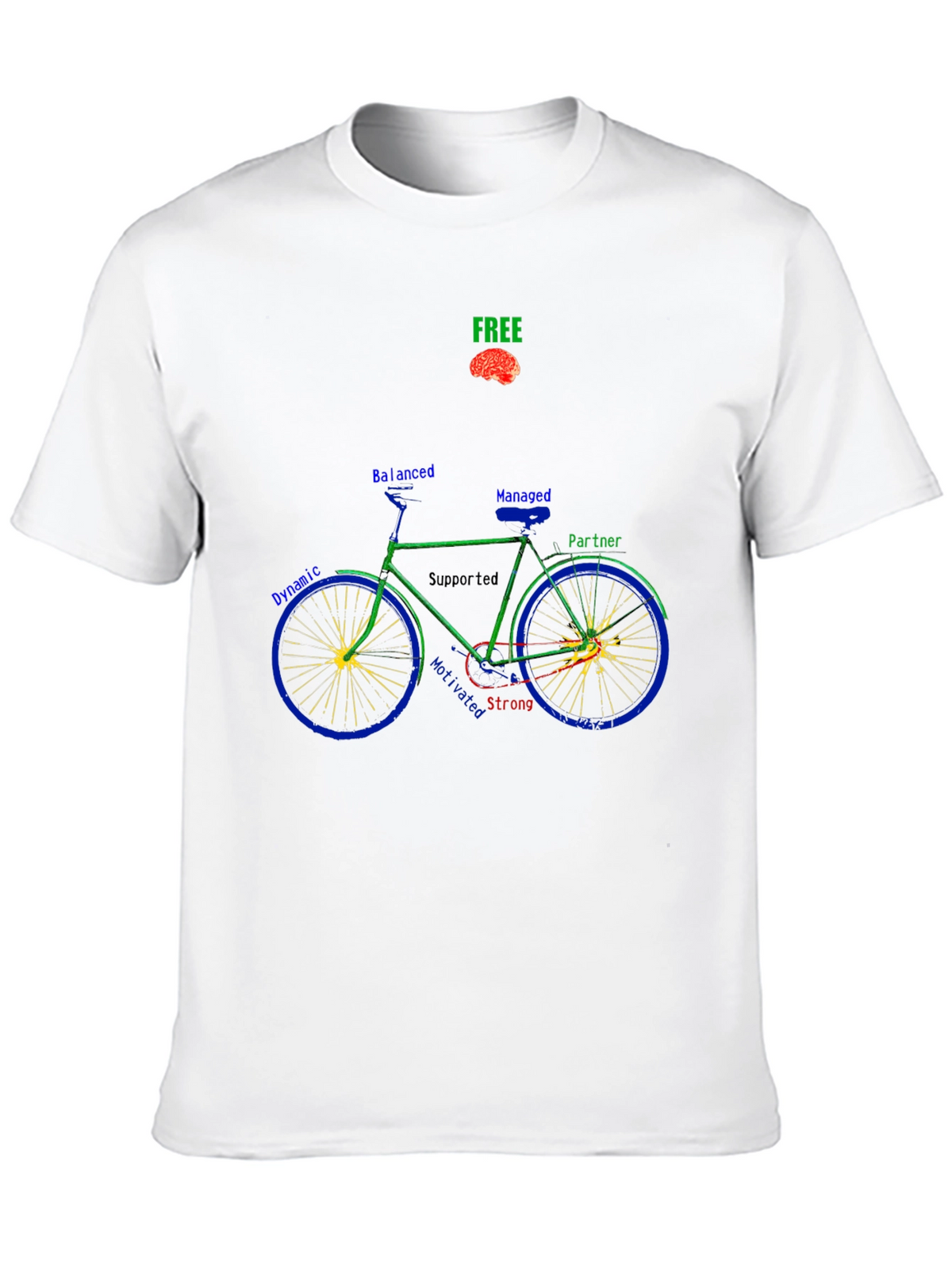 Unique Bike Graphic T-Shirt - Thoughtful Design