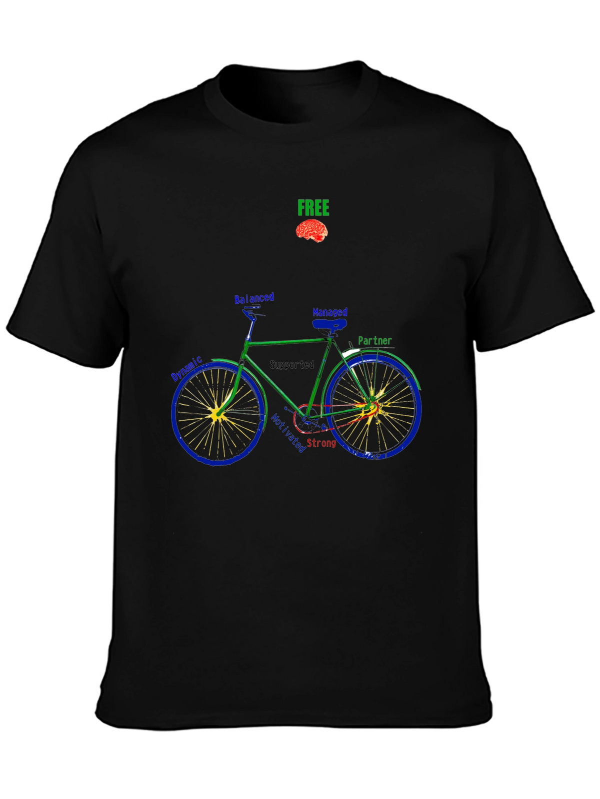Unique Bike Graphic T-Shirt - Thoughtful Design