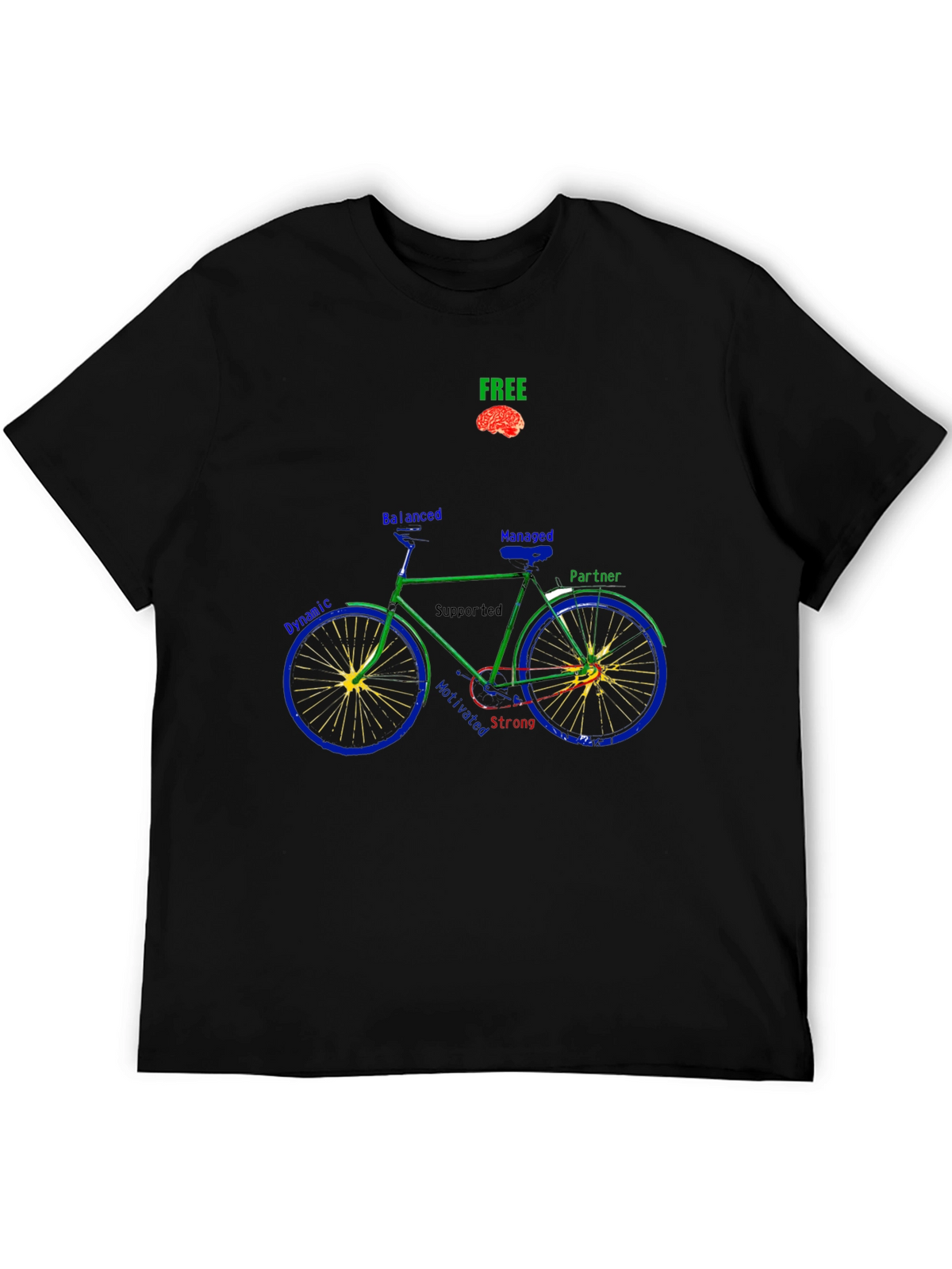 Unique Bike Graphic T-Shirt - Thoughtful Design