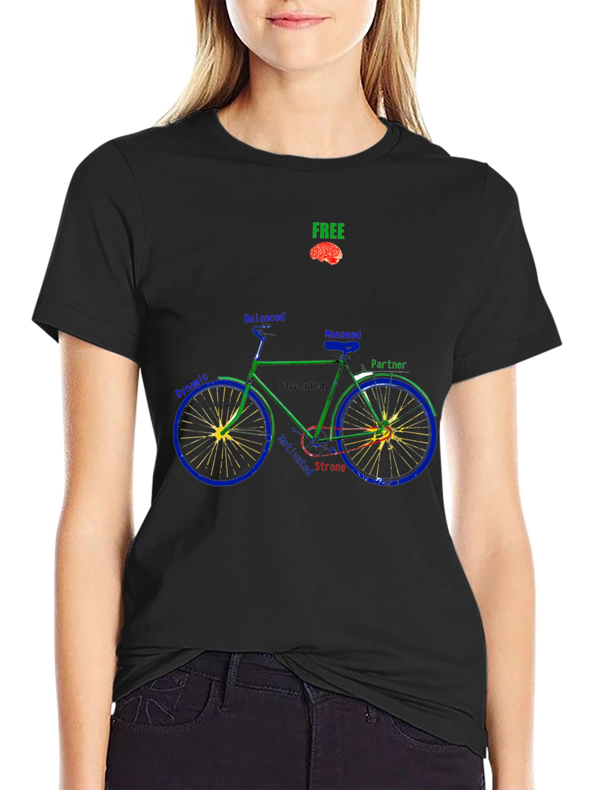 Unique Bike Graphic T-Shirt - Thoughtful Design