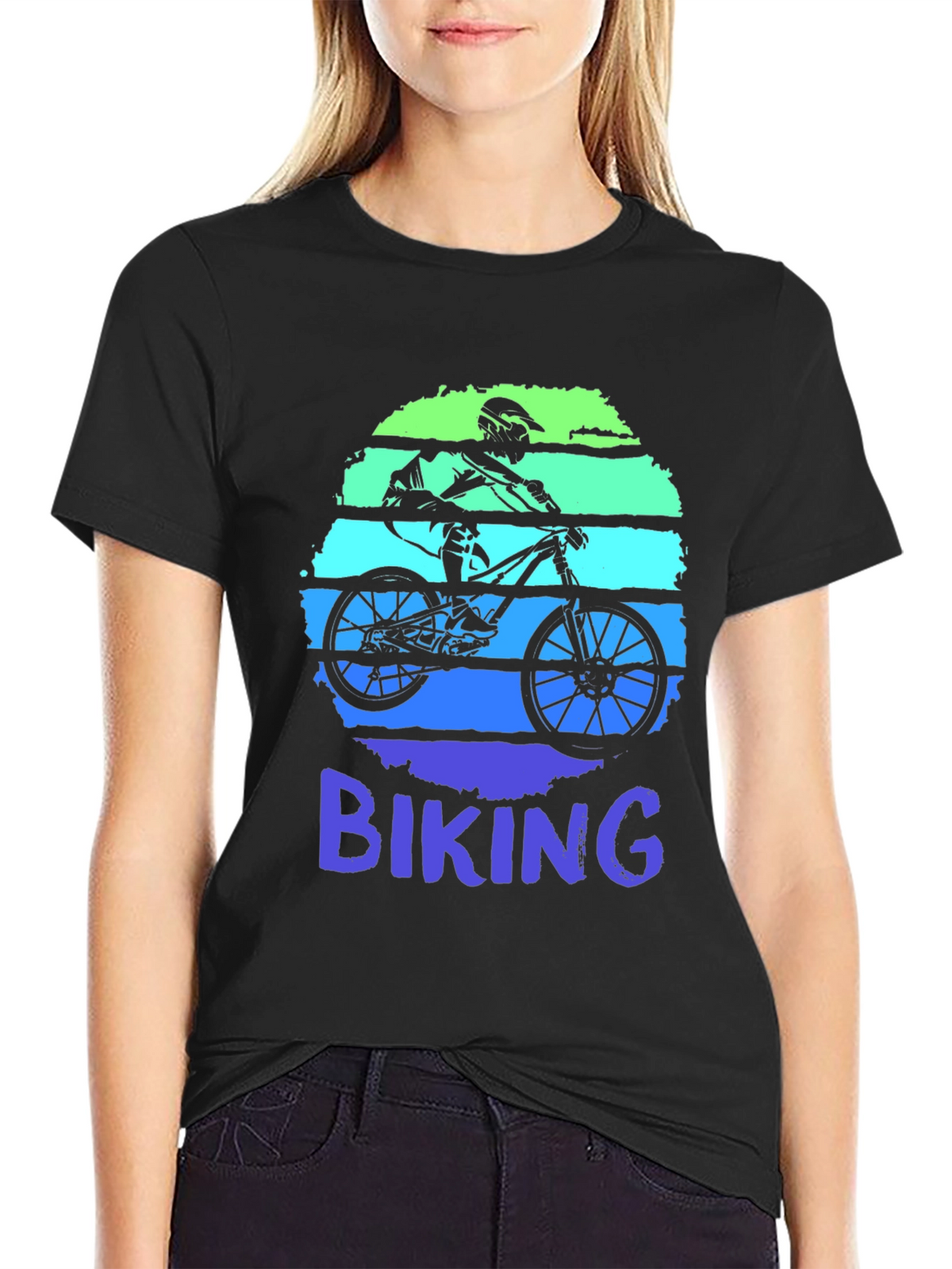 Retro Biking T-Shirt - Mountain Bike Graphic Tee