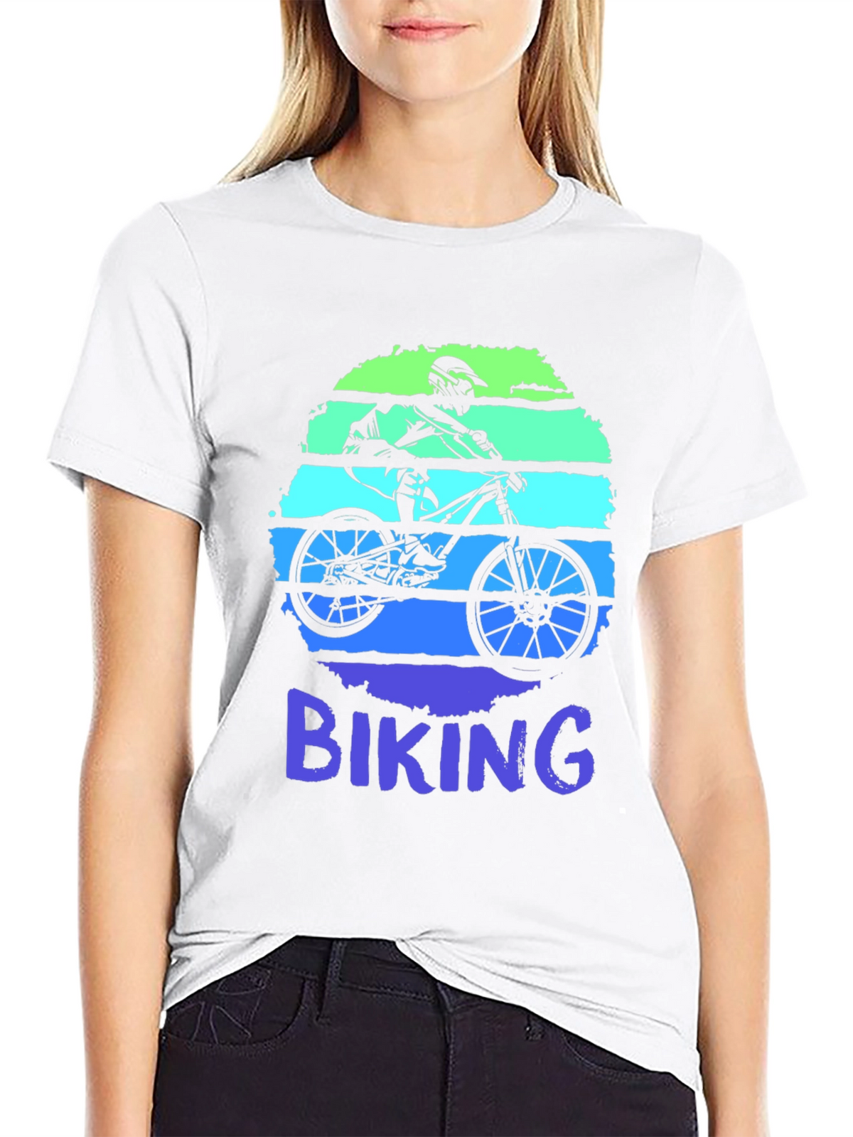 Retro Biking T-Shirt - Mountain Bike Graphic Tee