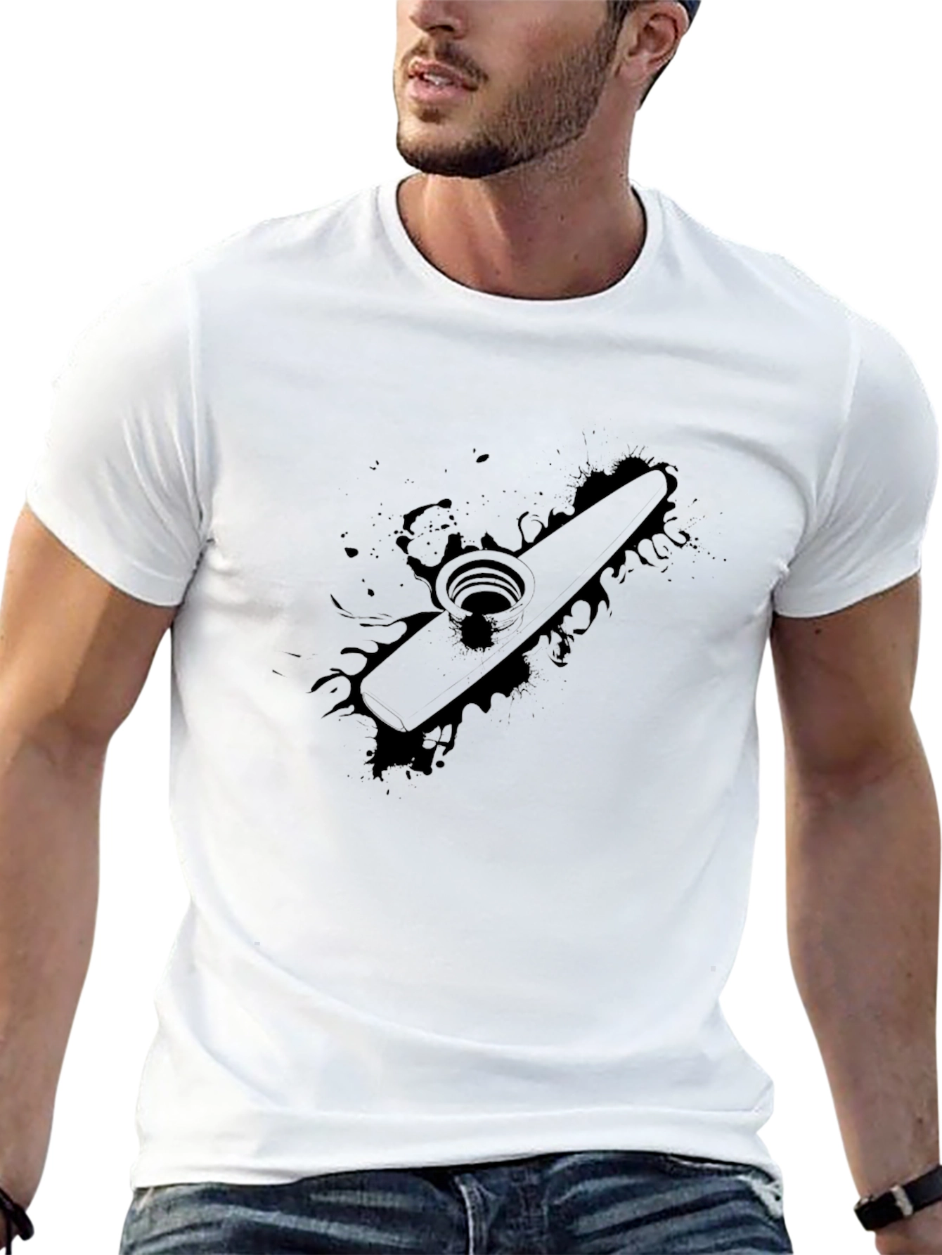 Kazoo Graphic Black T-Shirt