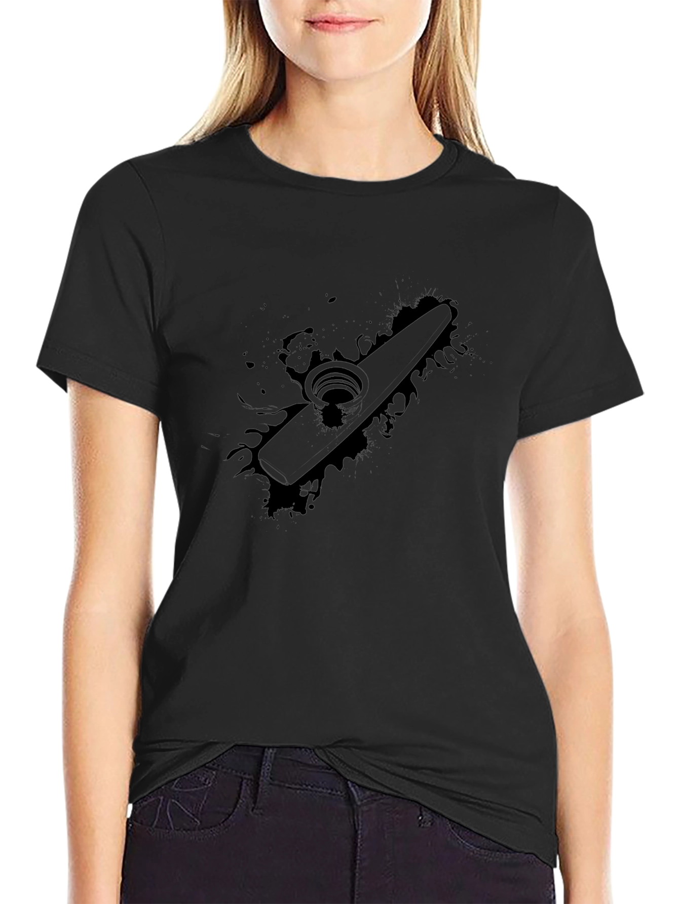 Kazoo Graphic Black T-Shirt