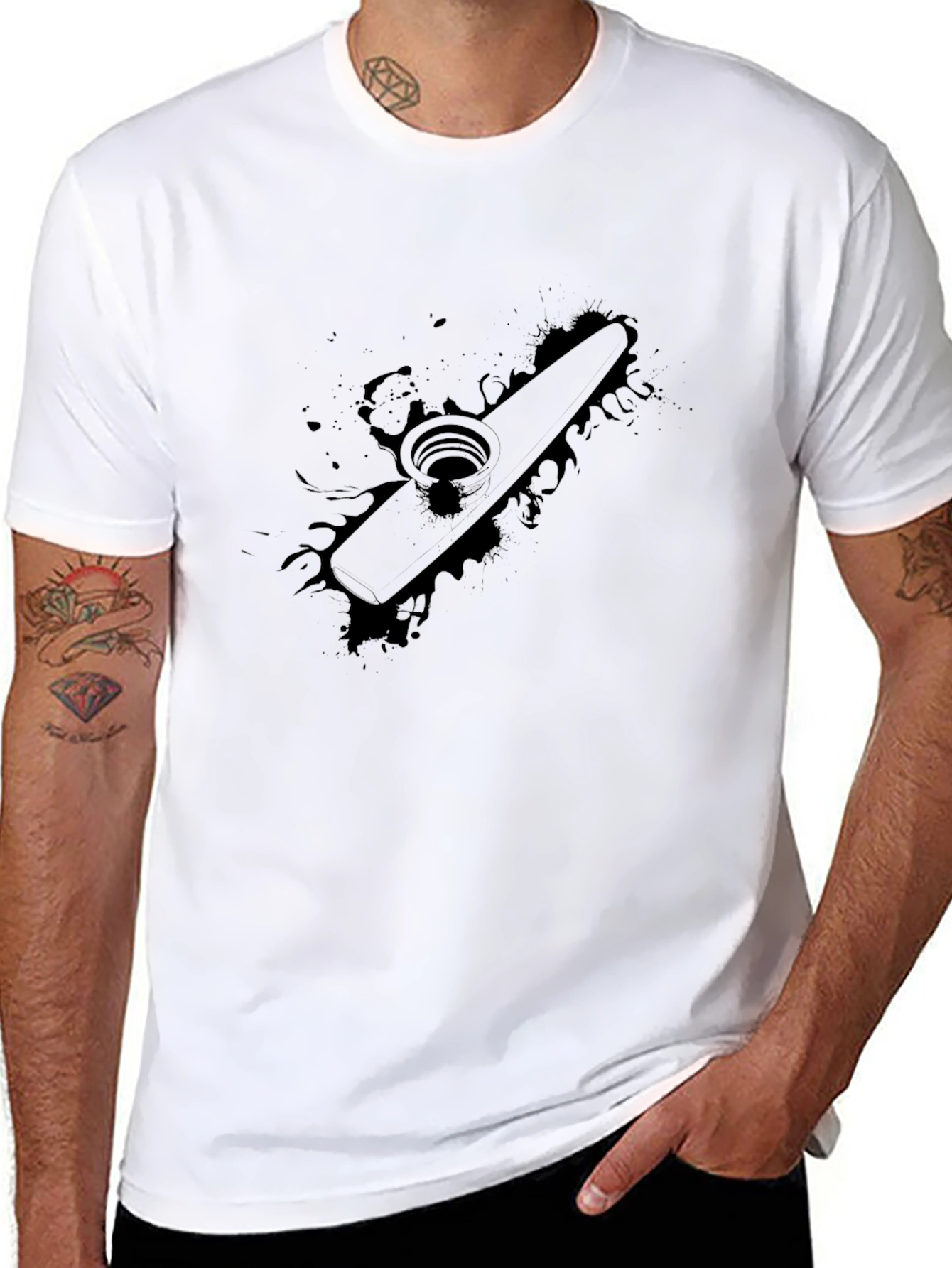 Kazoo Graphic Black T-Shirt