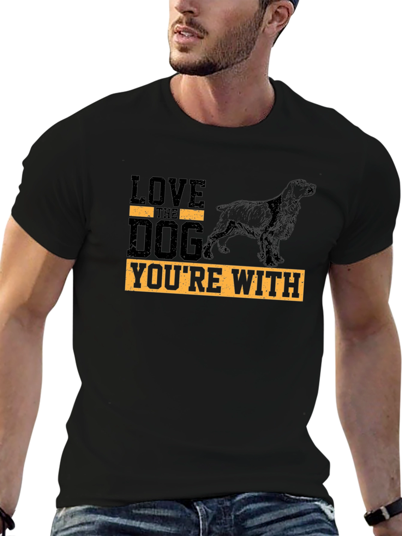 Love the Dog Youre With Graphic Tee