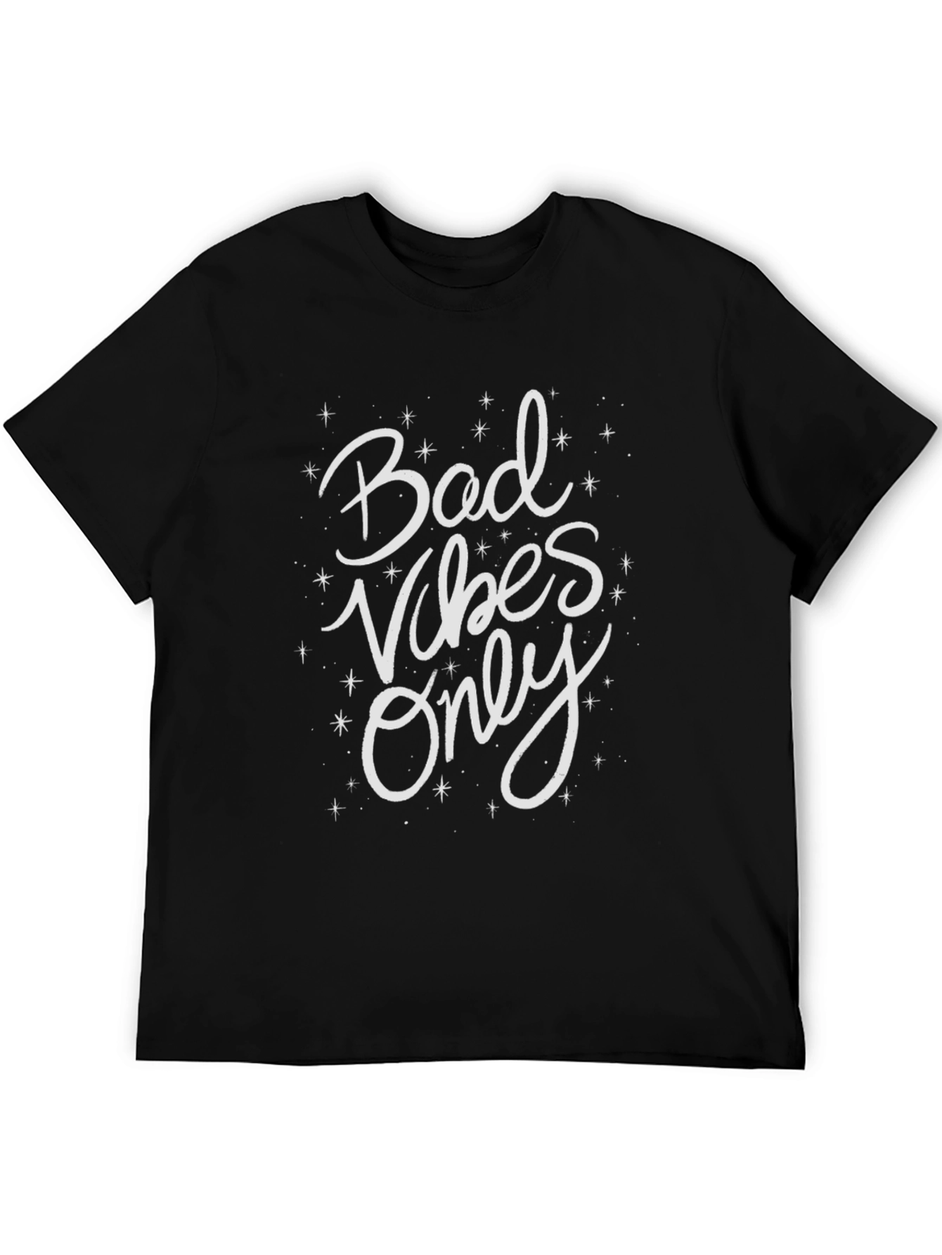 Bad Vibes Only Black Graphic Tee