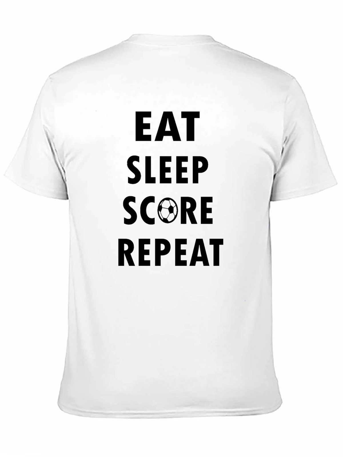 Eat Sleep Score Repeat Black T-Shirt