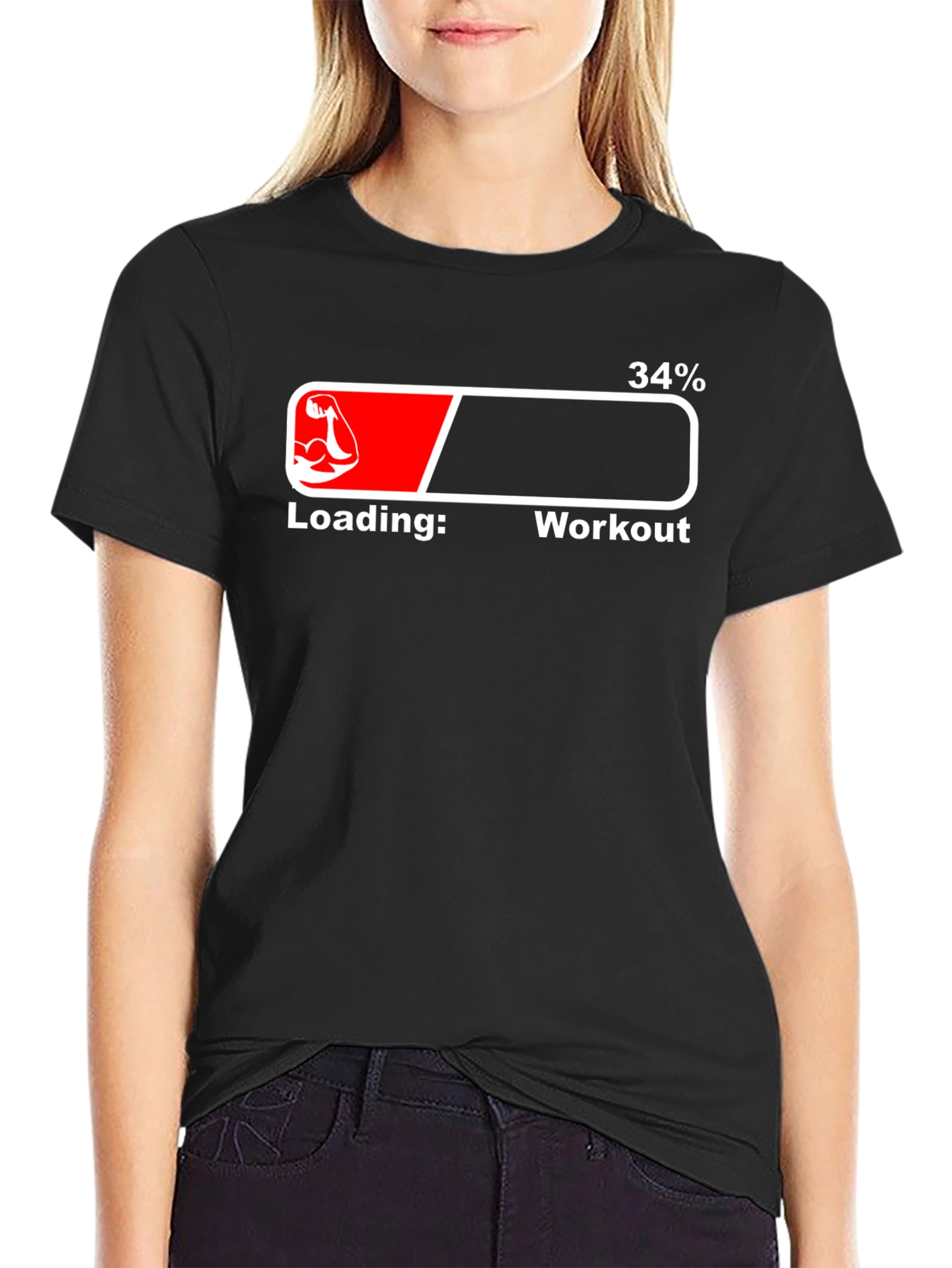 Workout Loading T-Shirt - Gym Motivation