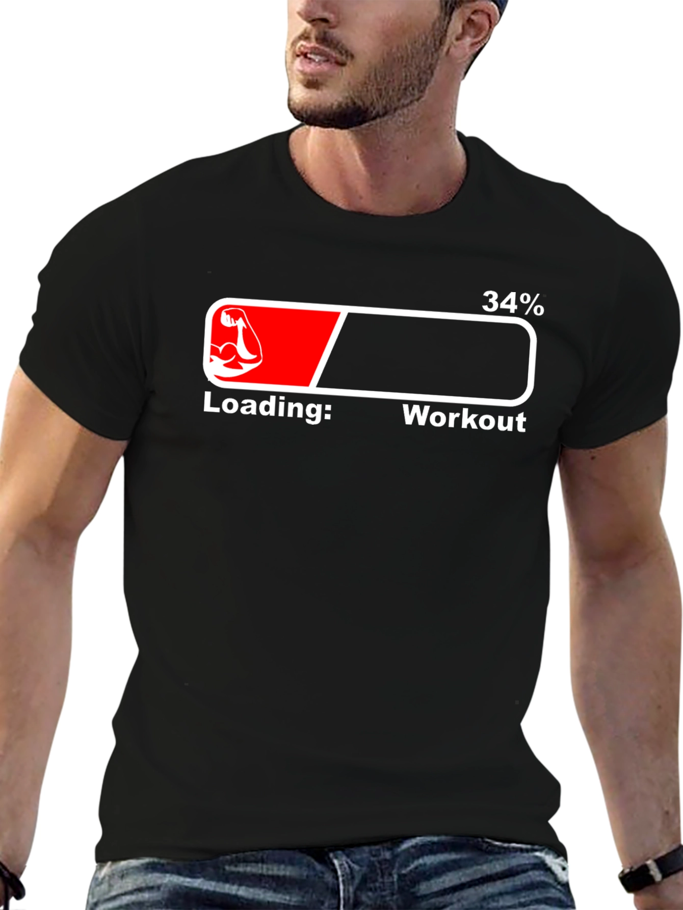 Workout Loading T-Shirt - Gym Motivation