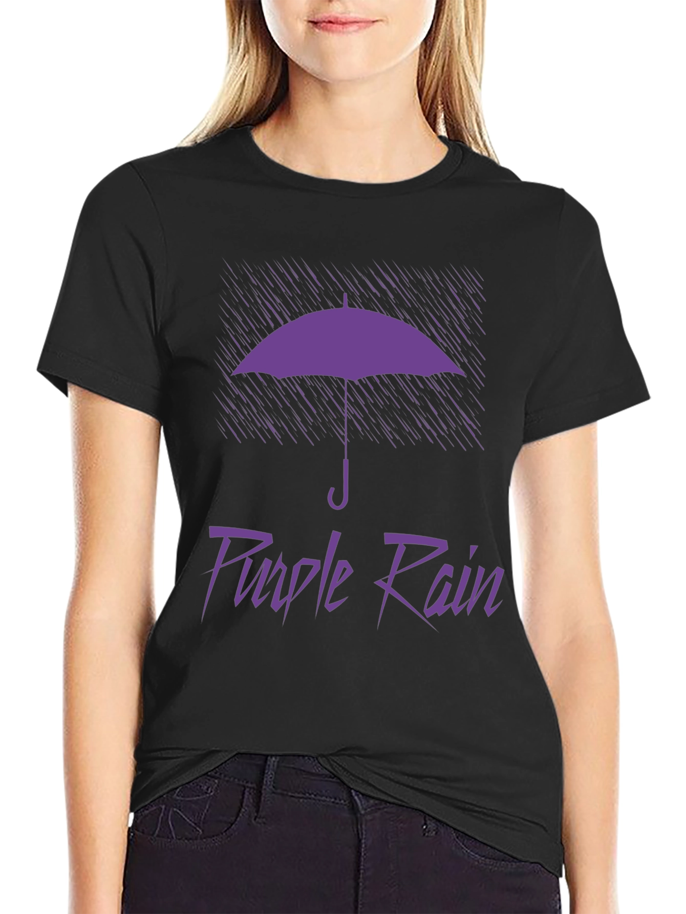 Purple Rain Graphic T-Shirt - Classic Design