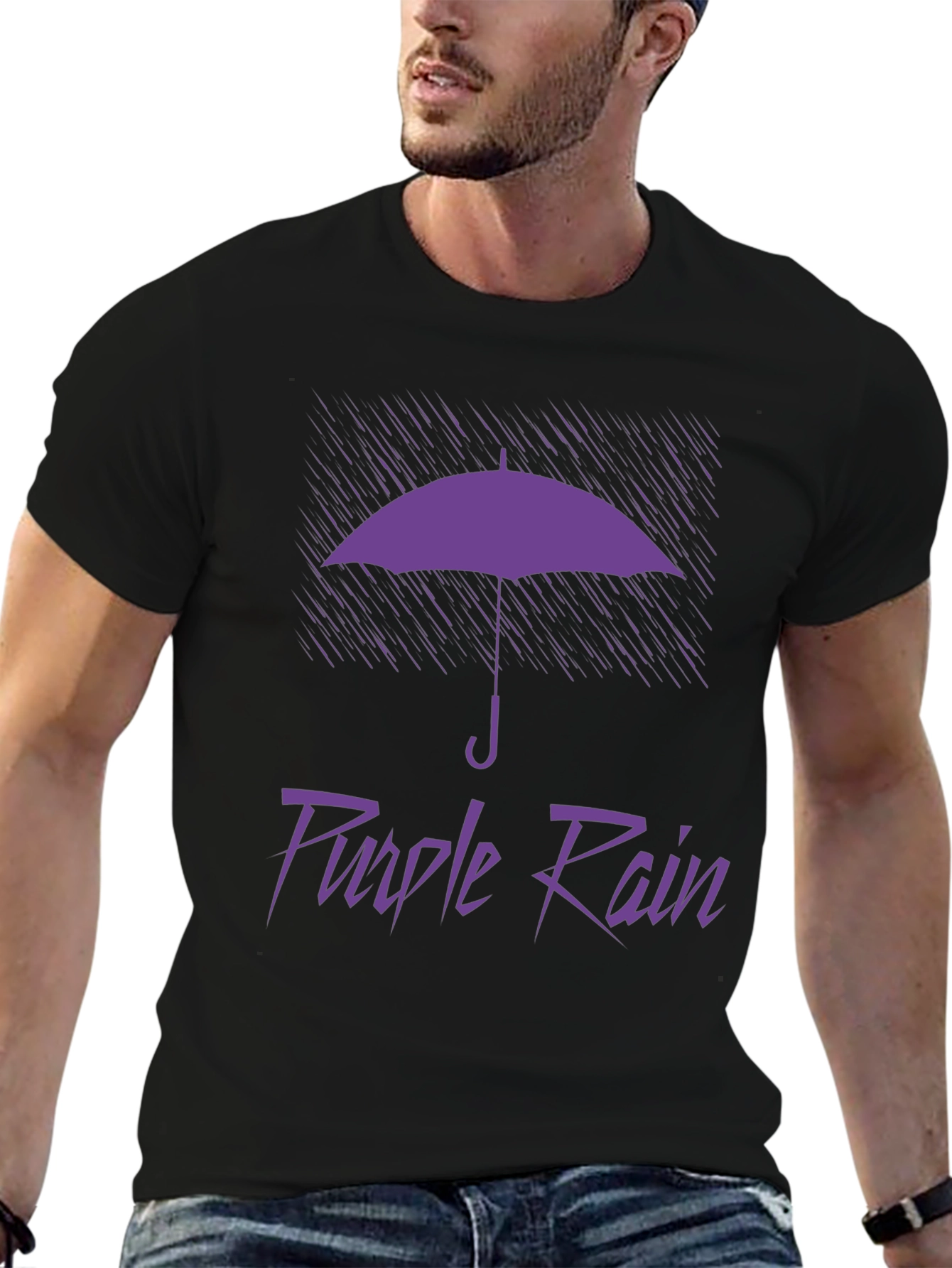 Purple Rain Graphic T-Shirt - Classic Design