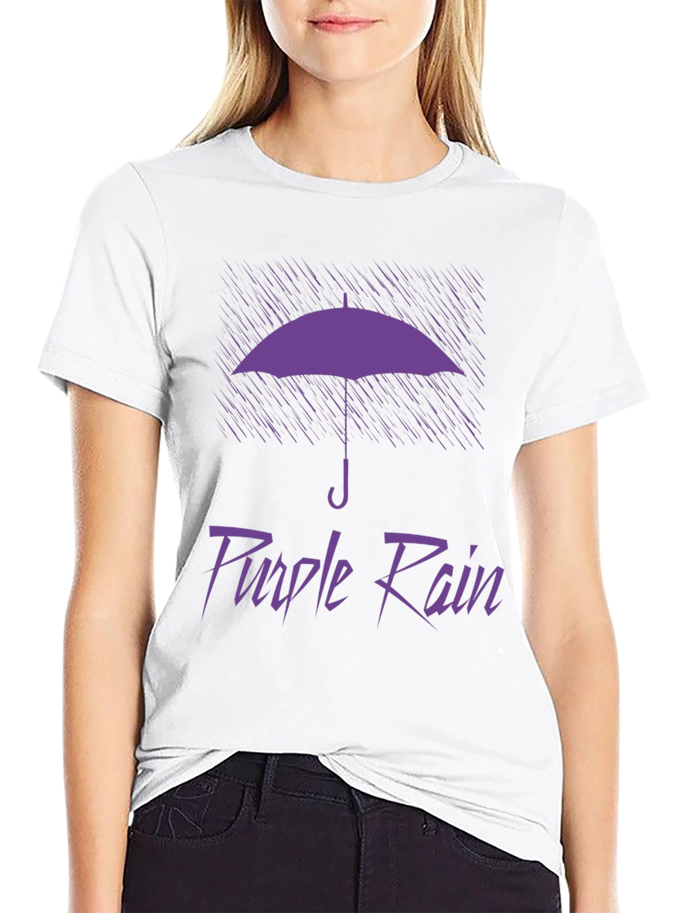 Purple Rain Graphic T-Shirt - Classic Design