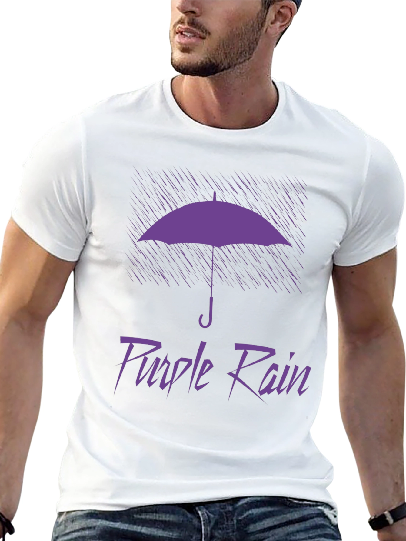 Purple Rain Graphic T-Shirt - Classic Design