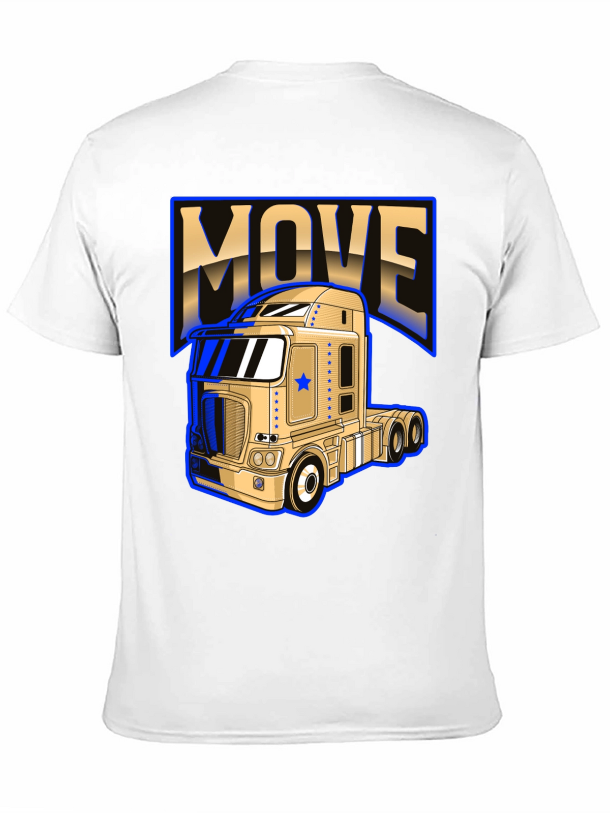 Move Trucker T-Shirt - Bold Graphic Design