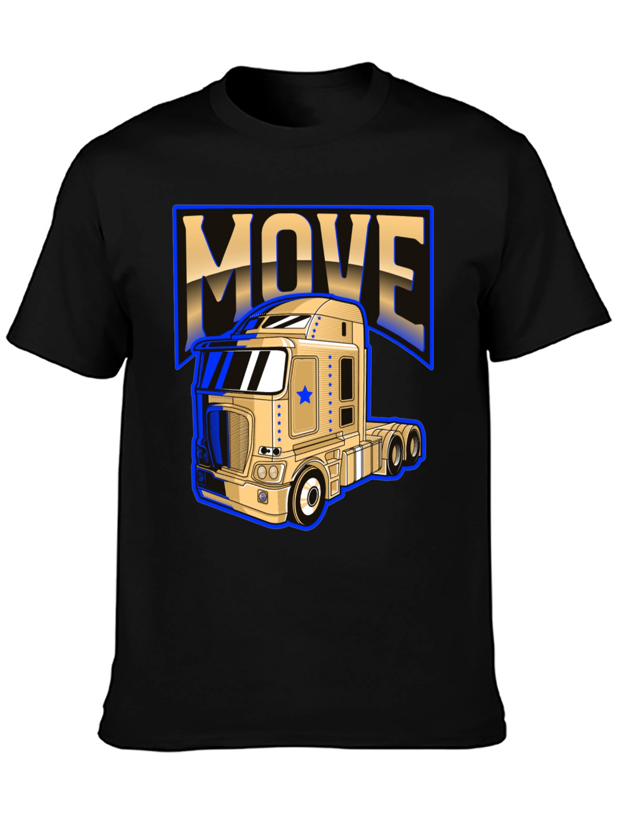 Move Trucker T-Shirt - Bold Graphic Design