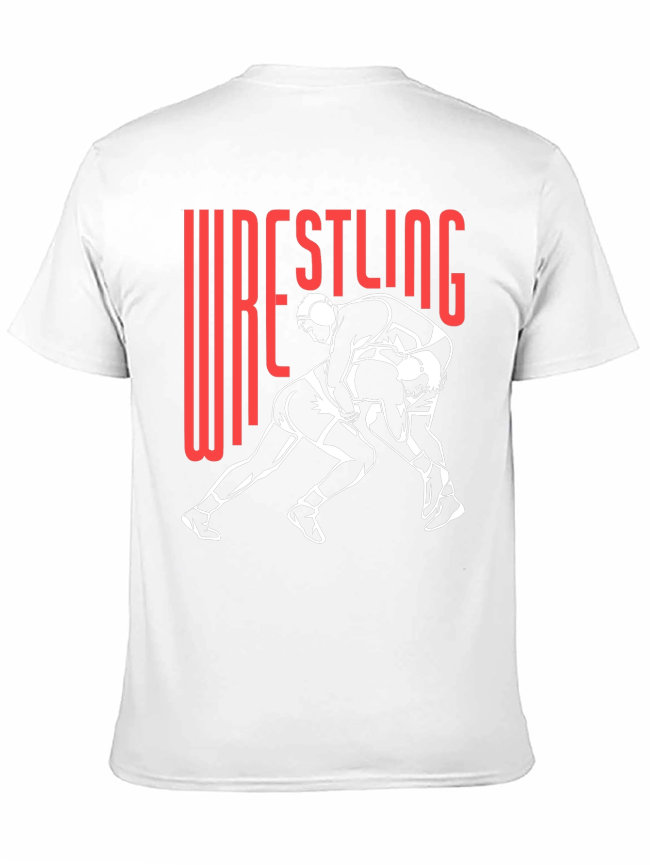 Wrestling Graphic Tee - Black Cotton Blend