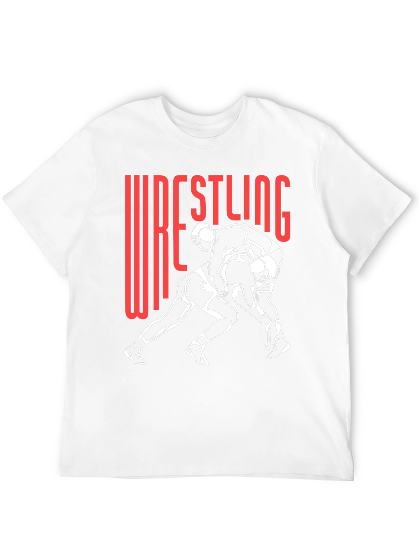 Wrestling Graphic Tee - Black Cotton Blend