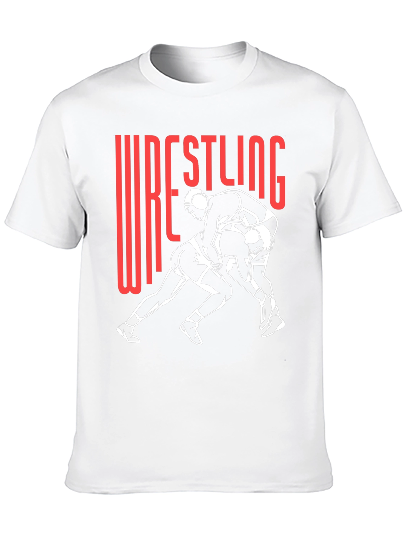 Wrestling Graphic Tee - Black Cotton Blend