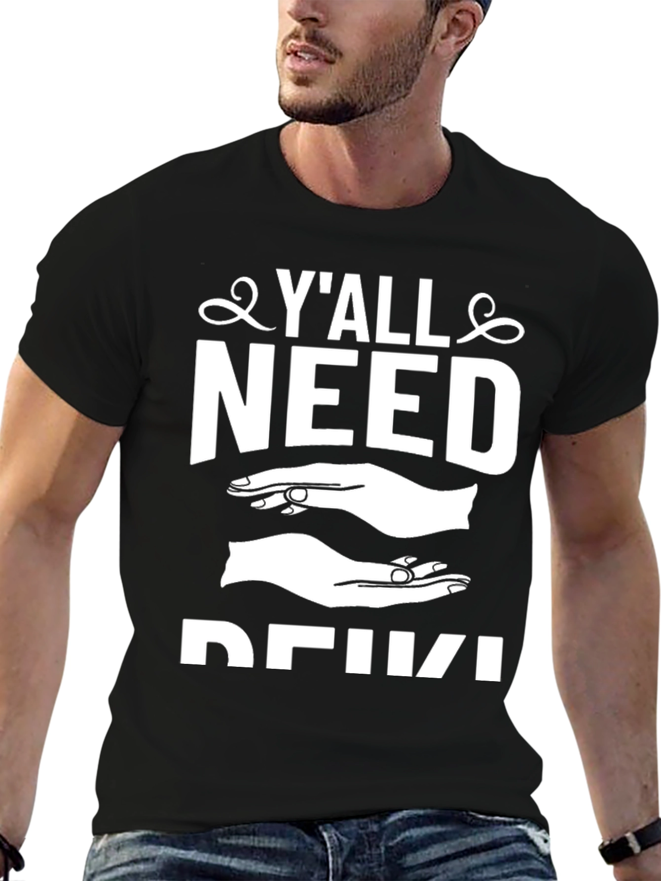 Yall Need Reiki Black T-Shirt