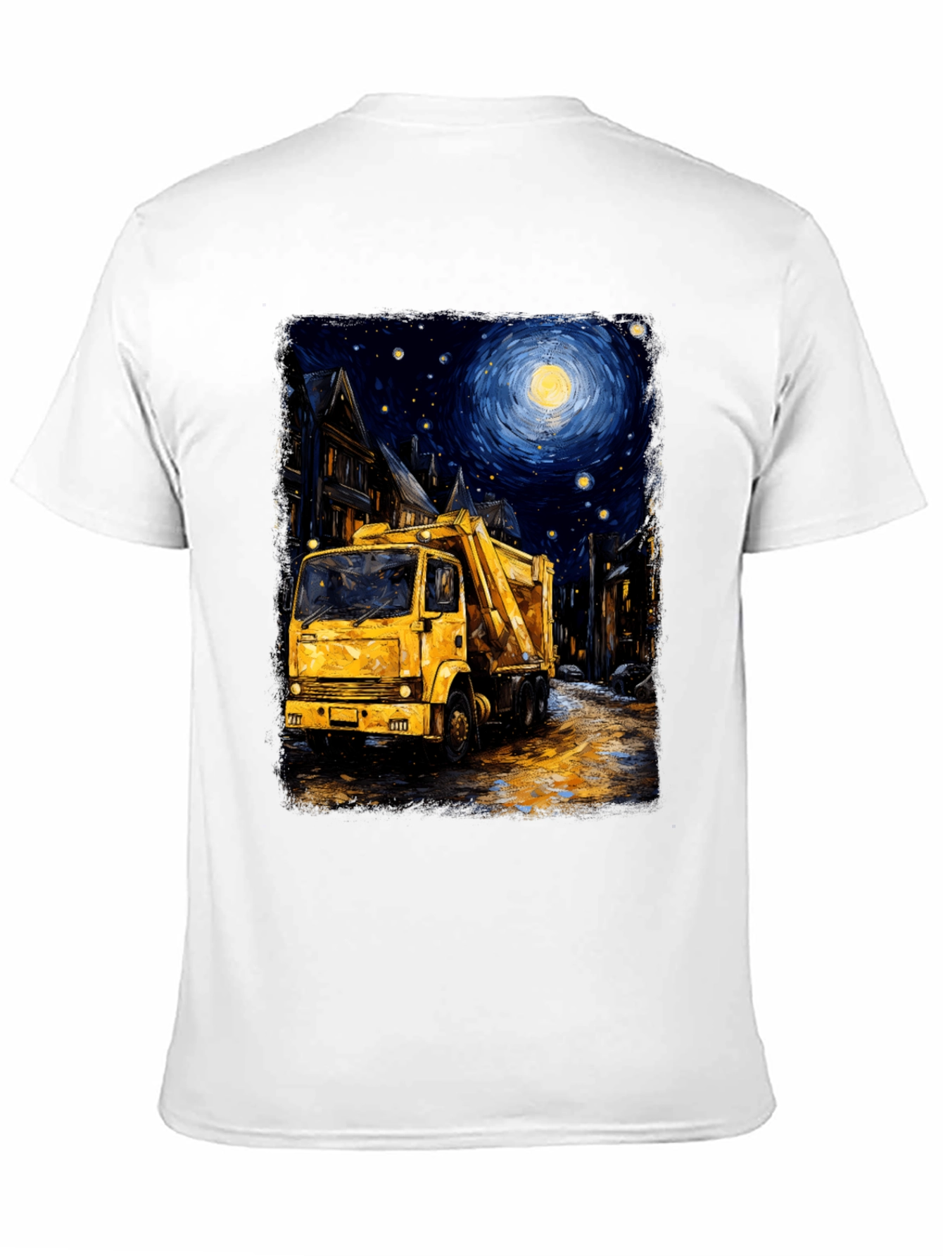 Starry Night Garbage Truck Tee