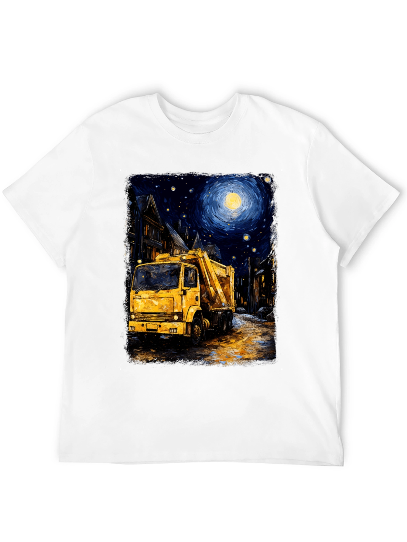 Starry Night Garbage Truck Tee