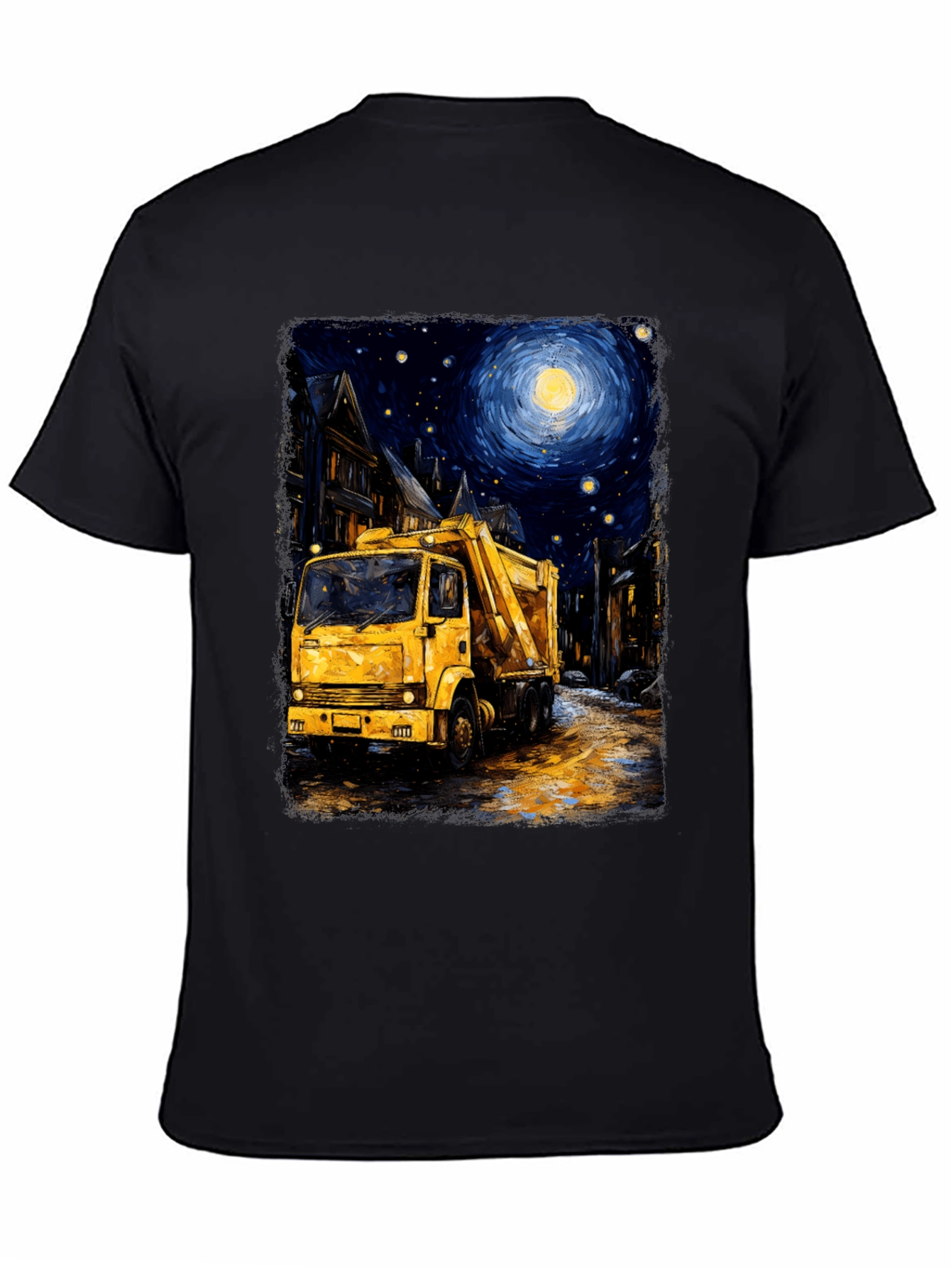 Starry Night Garbage Truck Tee