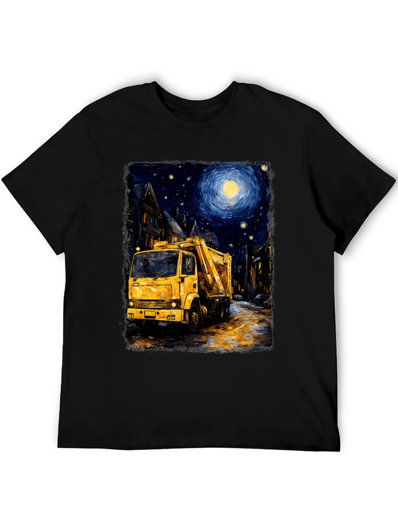 Starry Night Garbage Truck Tee