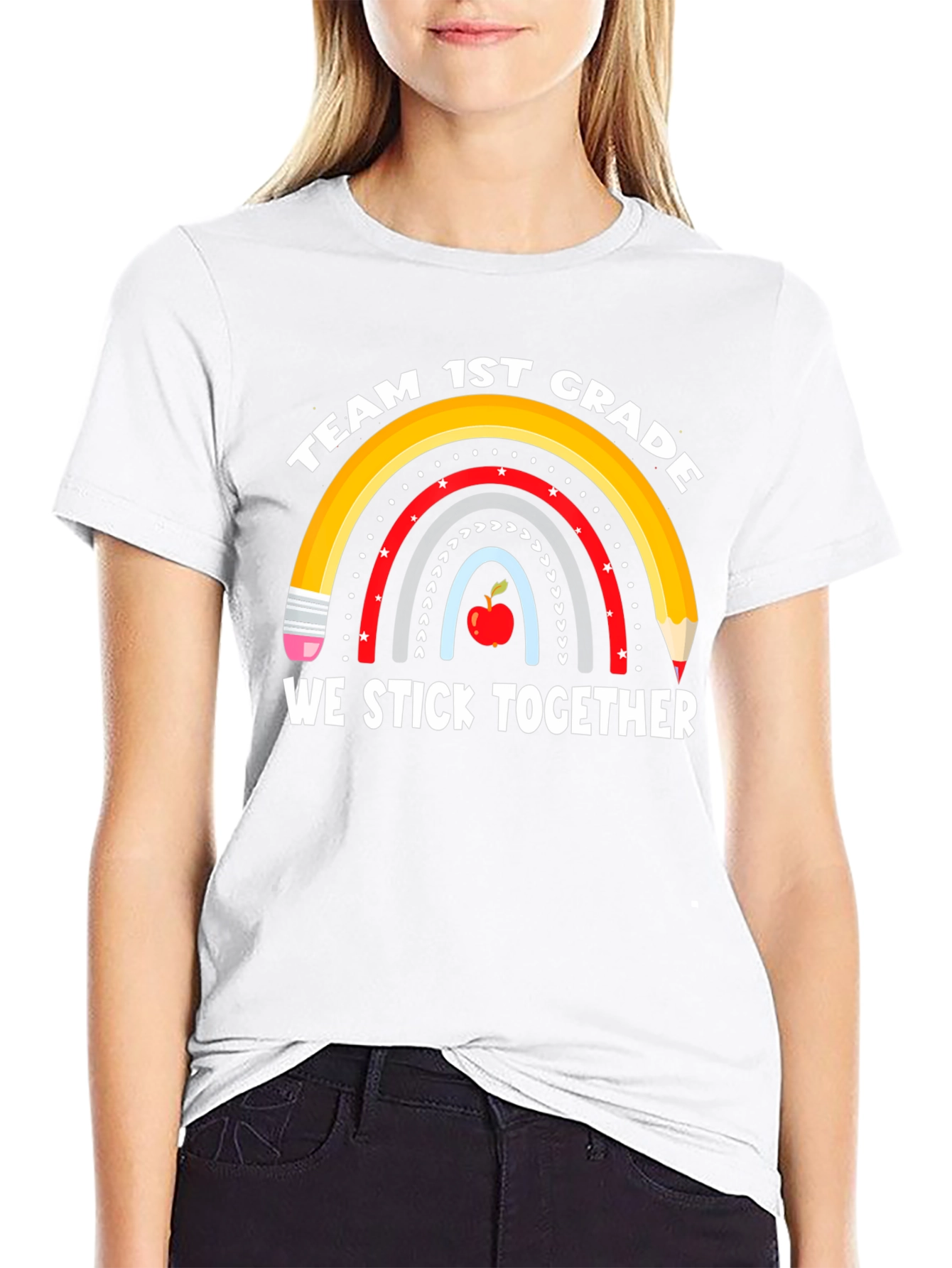 Team 1st Grade Teacher Shirt - We Stick Together